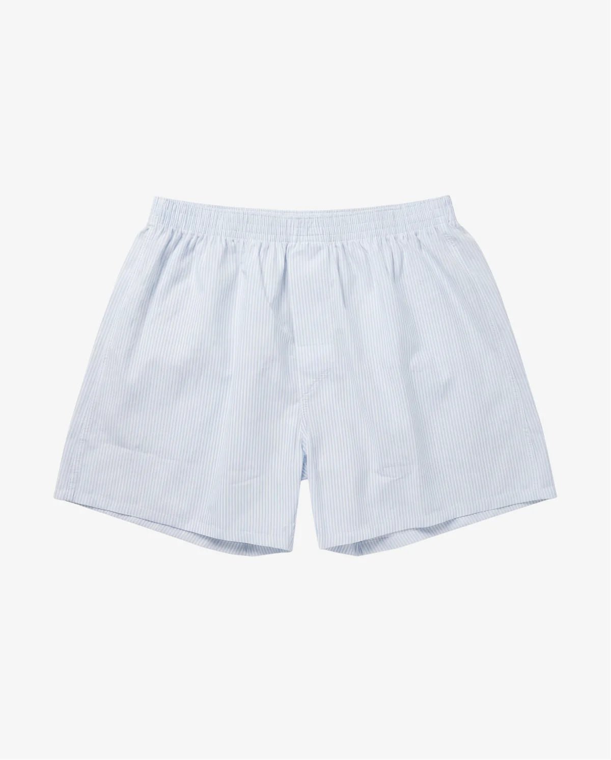 Boxershorts Baby Blue Pinstripe Rückansicht — John Crocket