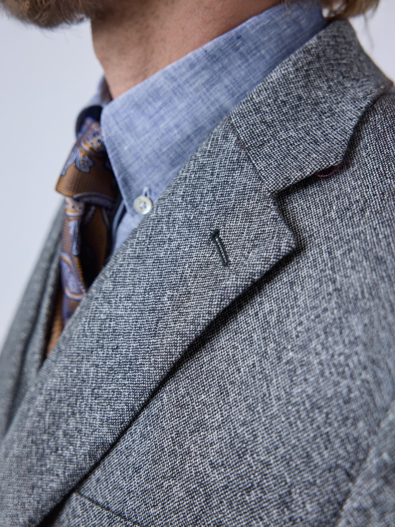 Tweed Anzug Dreiteiler grau | Moon Tweed