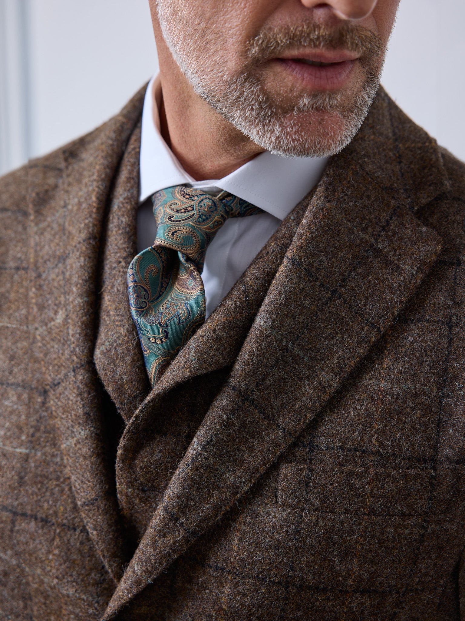 Tweed Anzug in 3-Knopf Classic aus Moon Tweed
