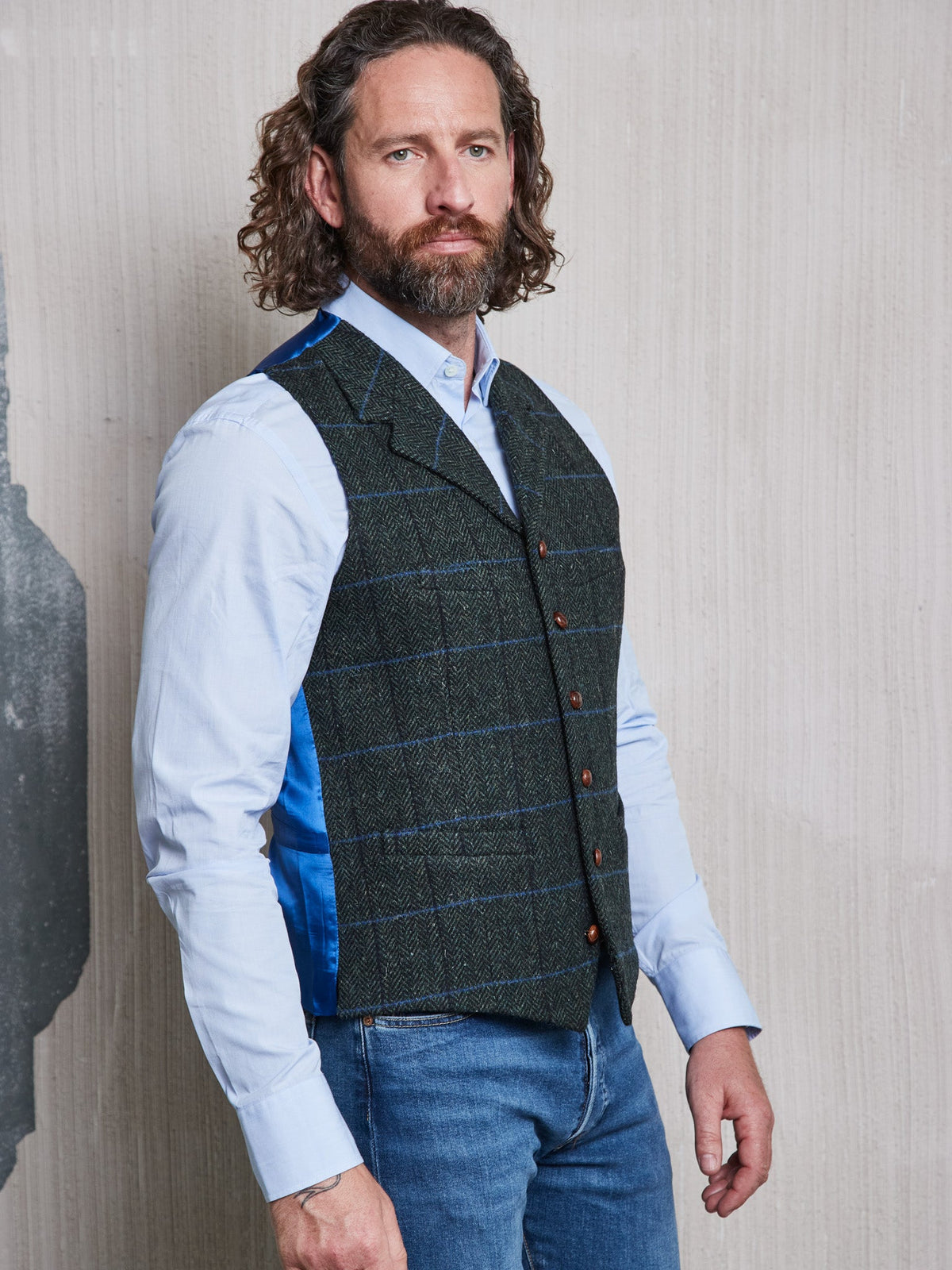 Tweedweste aus Lovat Tweed