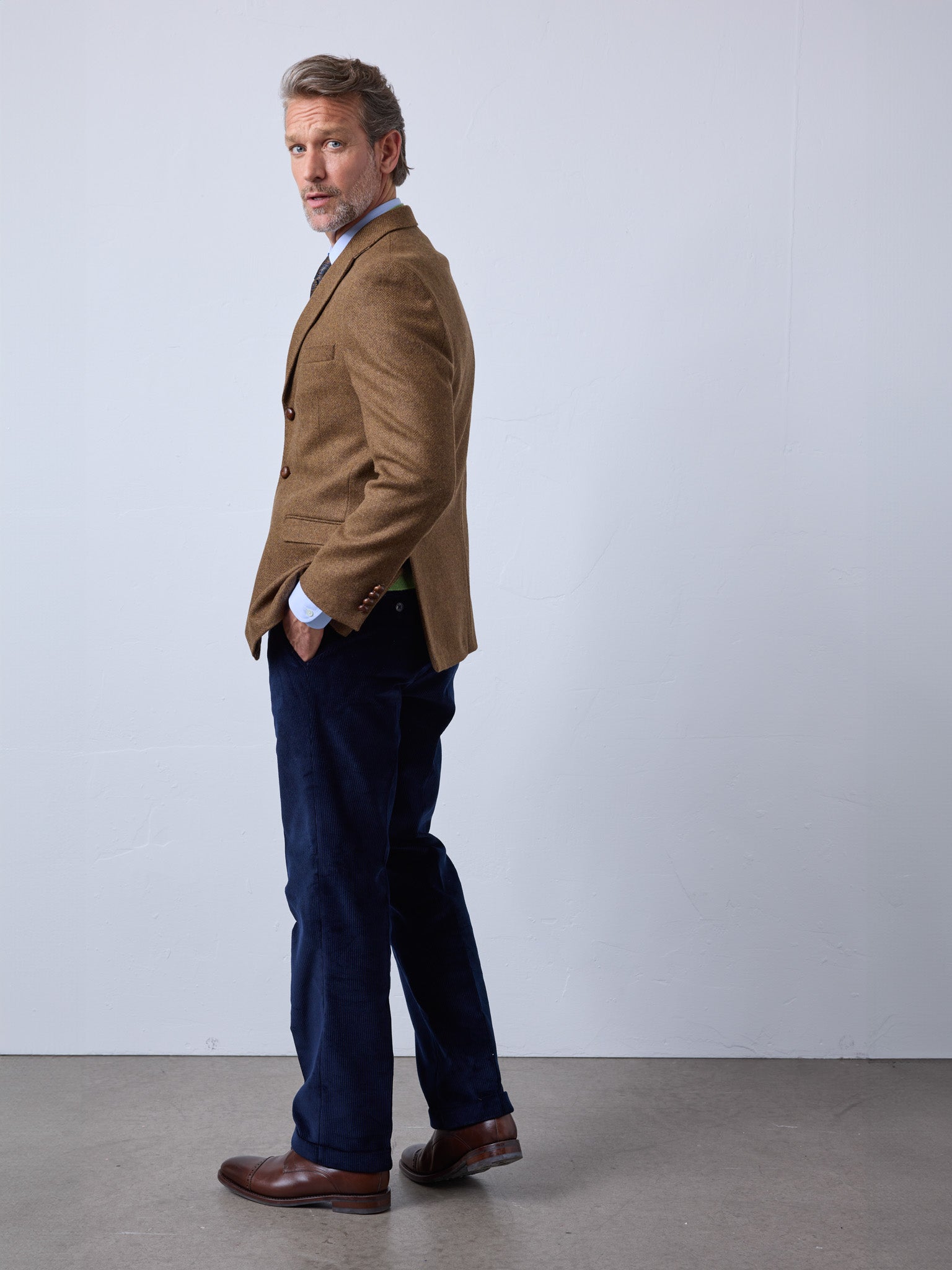 Tweedsakko in 3-Knopf Classic aus Moon Tweed