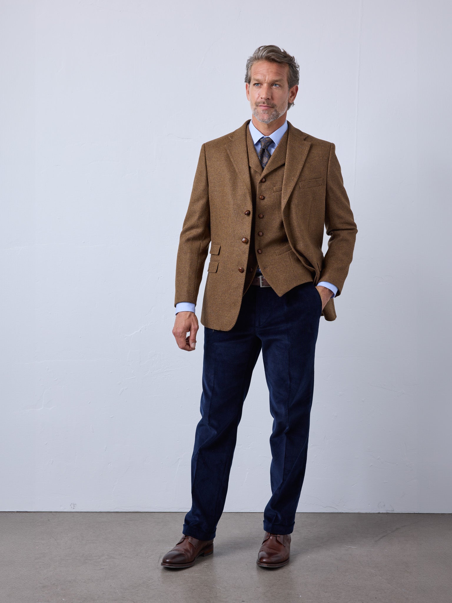 Tweedsakko in 3-Knopf Classic aus Moon Tweed