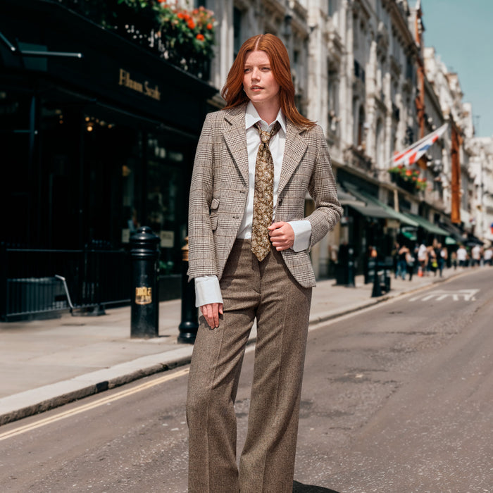 Marlene Tweed-Hose in braun