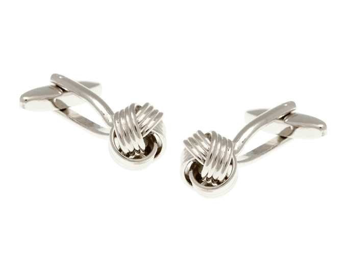 Manschettenknöpfe: Silver Knot Small