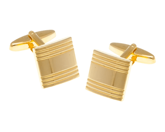Manschettenknöpfe: Gold Square