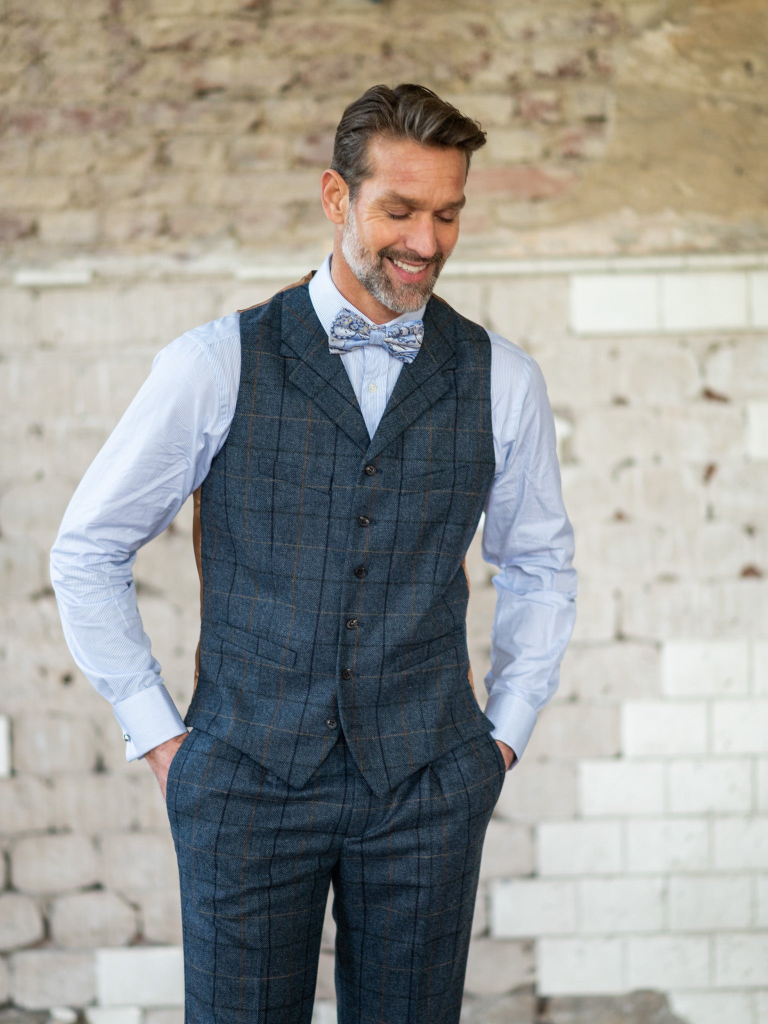 Tweed Anzug in 3-Knopf Classic aus Moon Tweed