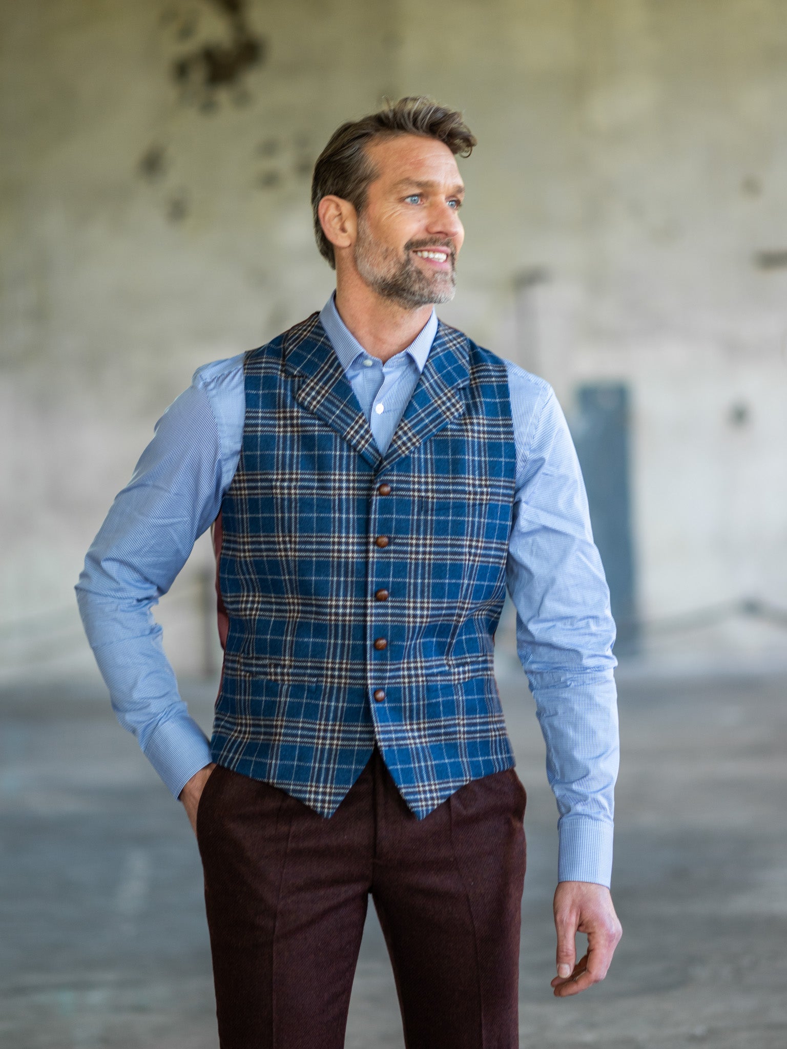 Tweedweste aus Marling & Evans Tweed
