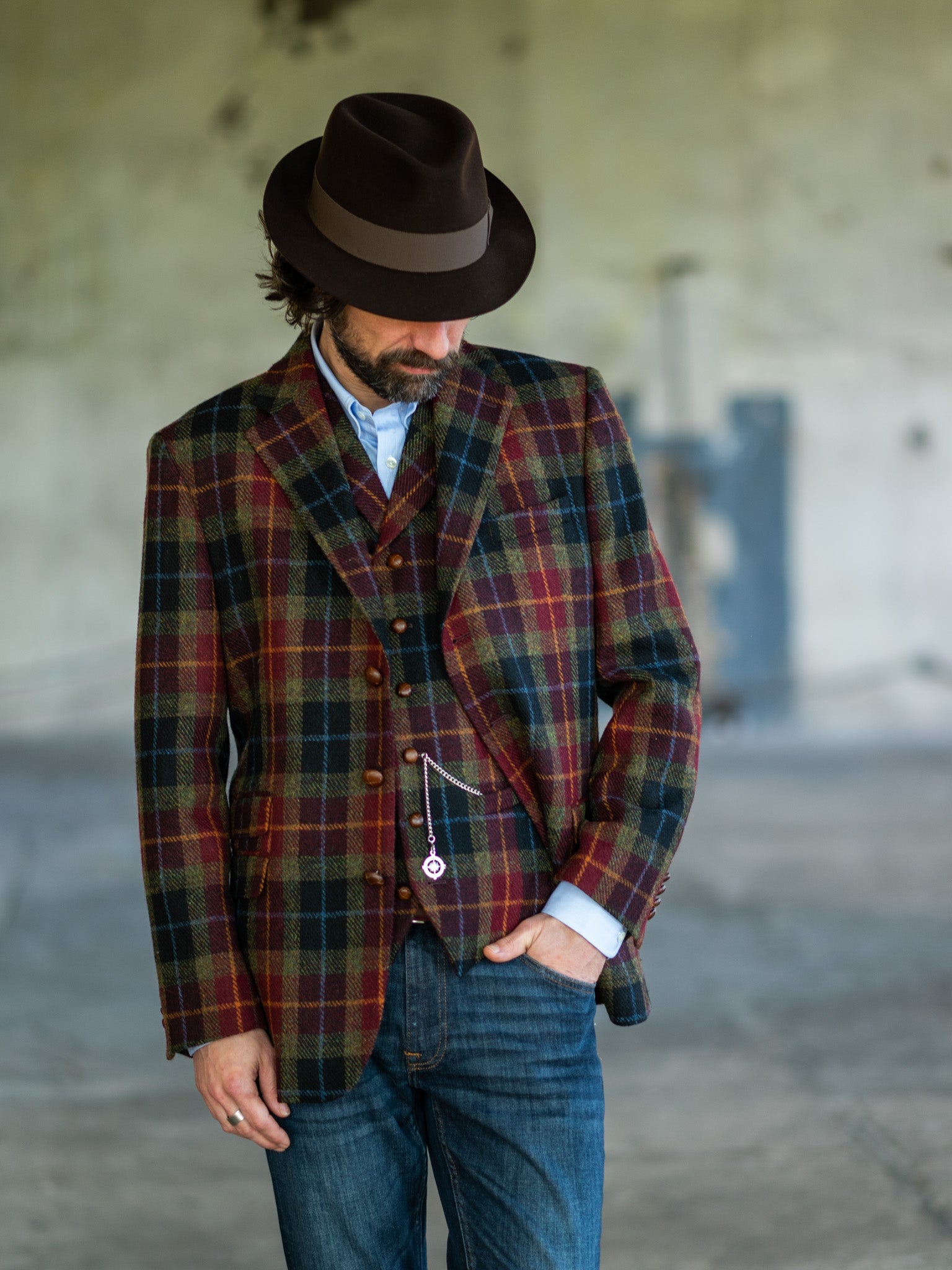 Tweedsakko in 3-Knopf Classic aus Harris Tweed