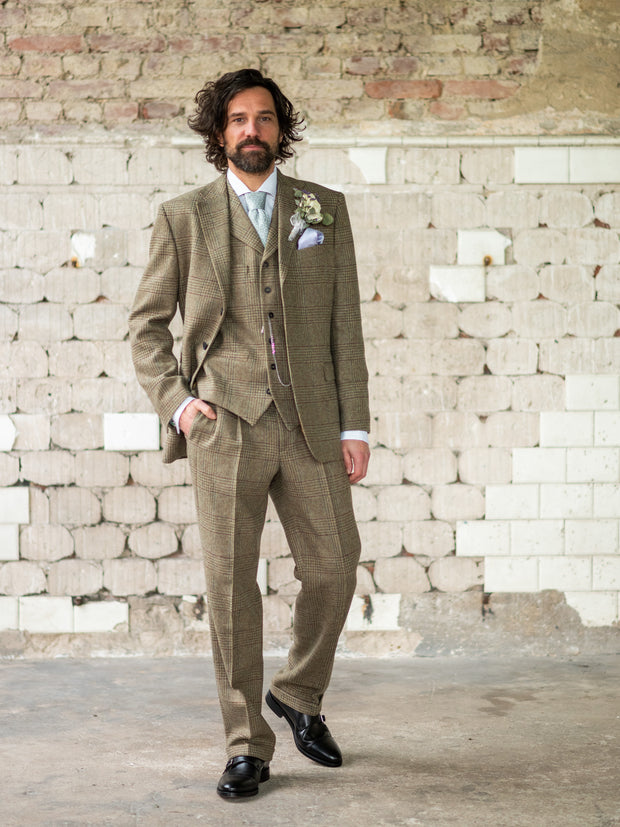 Tweed Anzug in 3-Knopf Classic aus Lovat Tweed