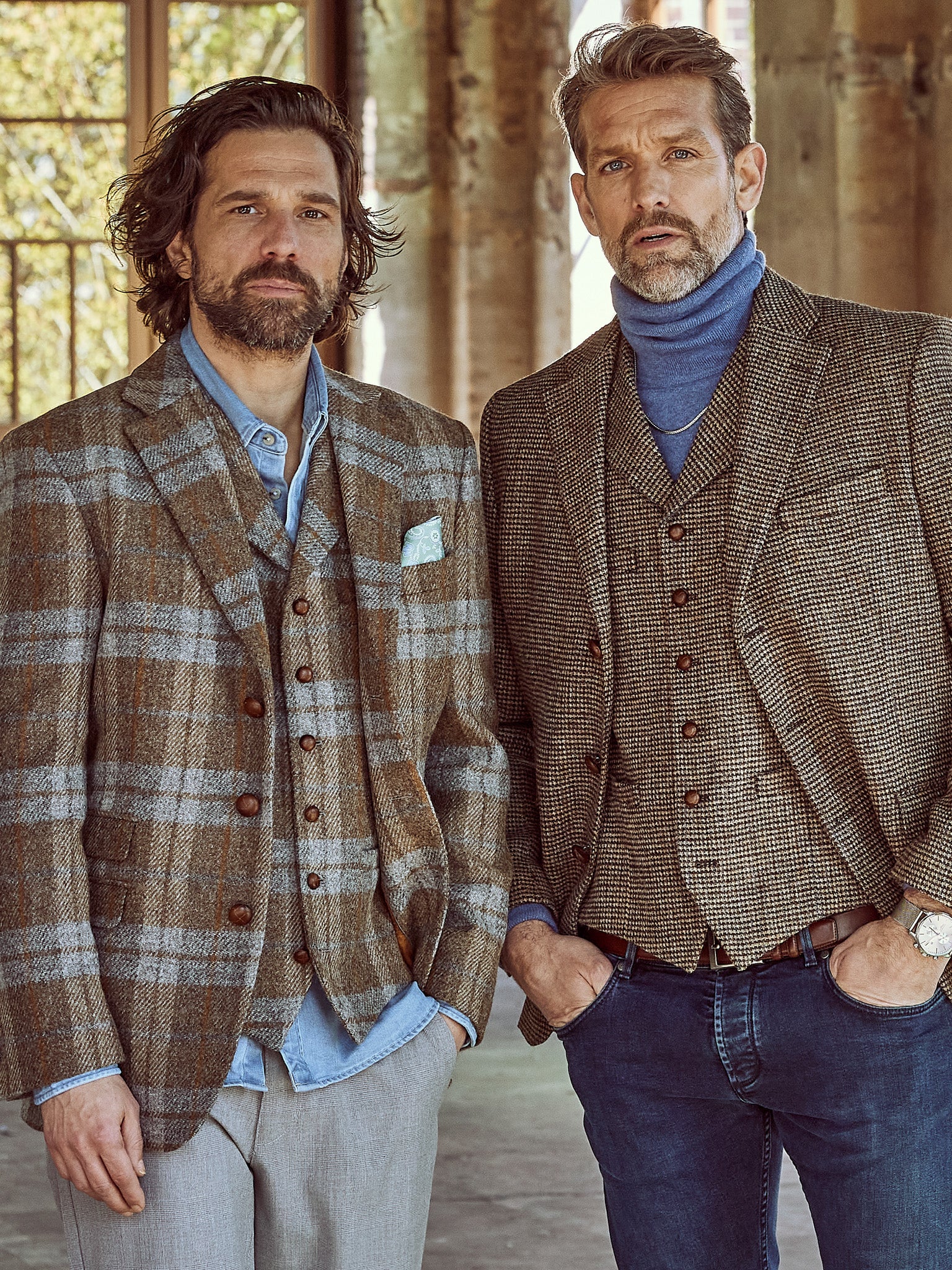 Tweedsakko in 3-Knopf Classic aus Harris Tweed