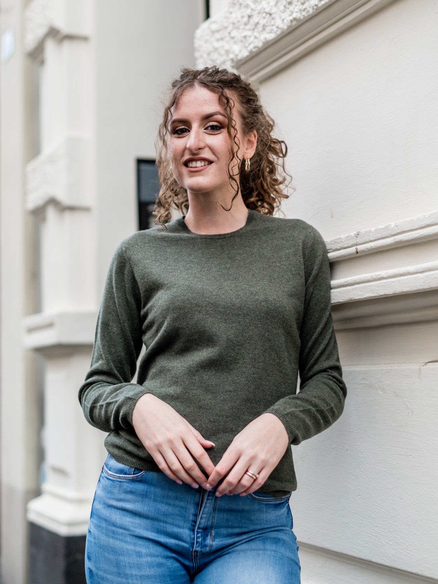 Cashmere Pullover mit Rundausschnitt