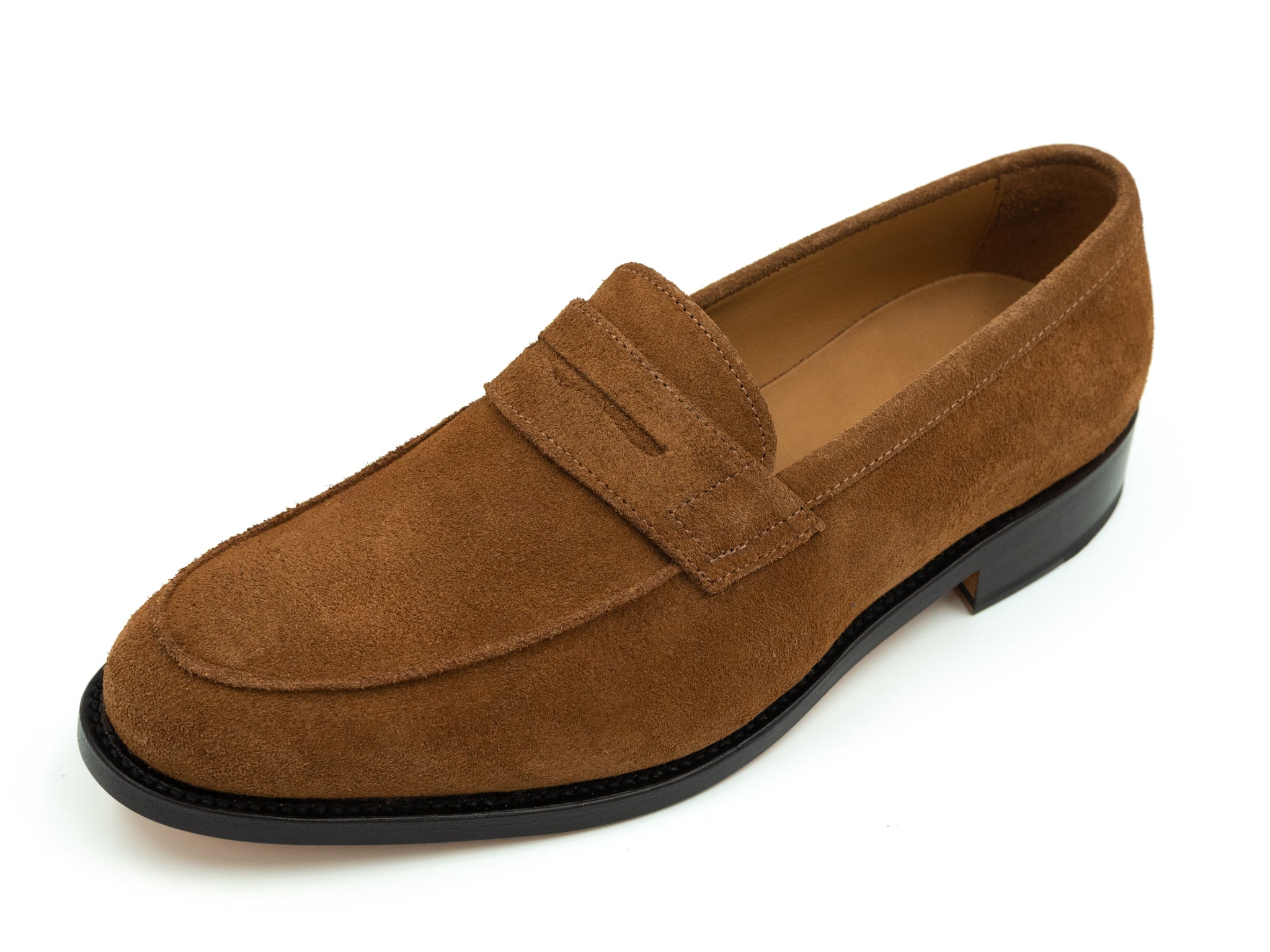 Loafer in braunem Wildleder