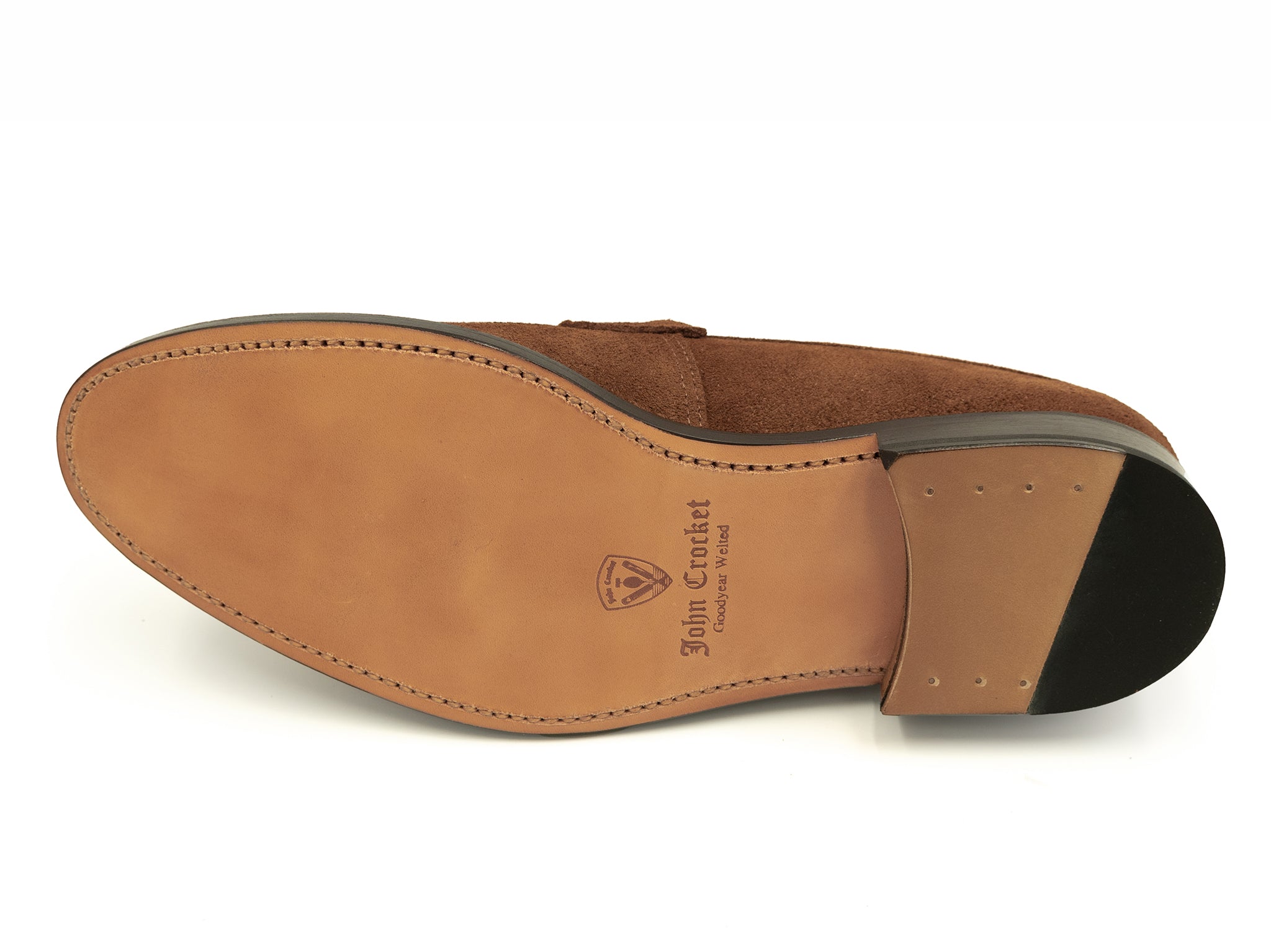 Loafer in braunem Wildleder
