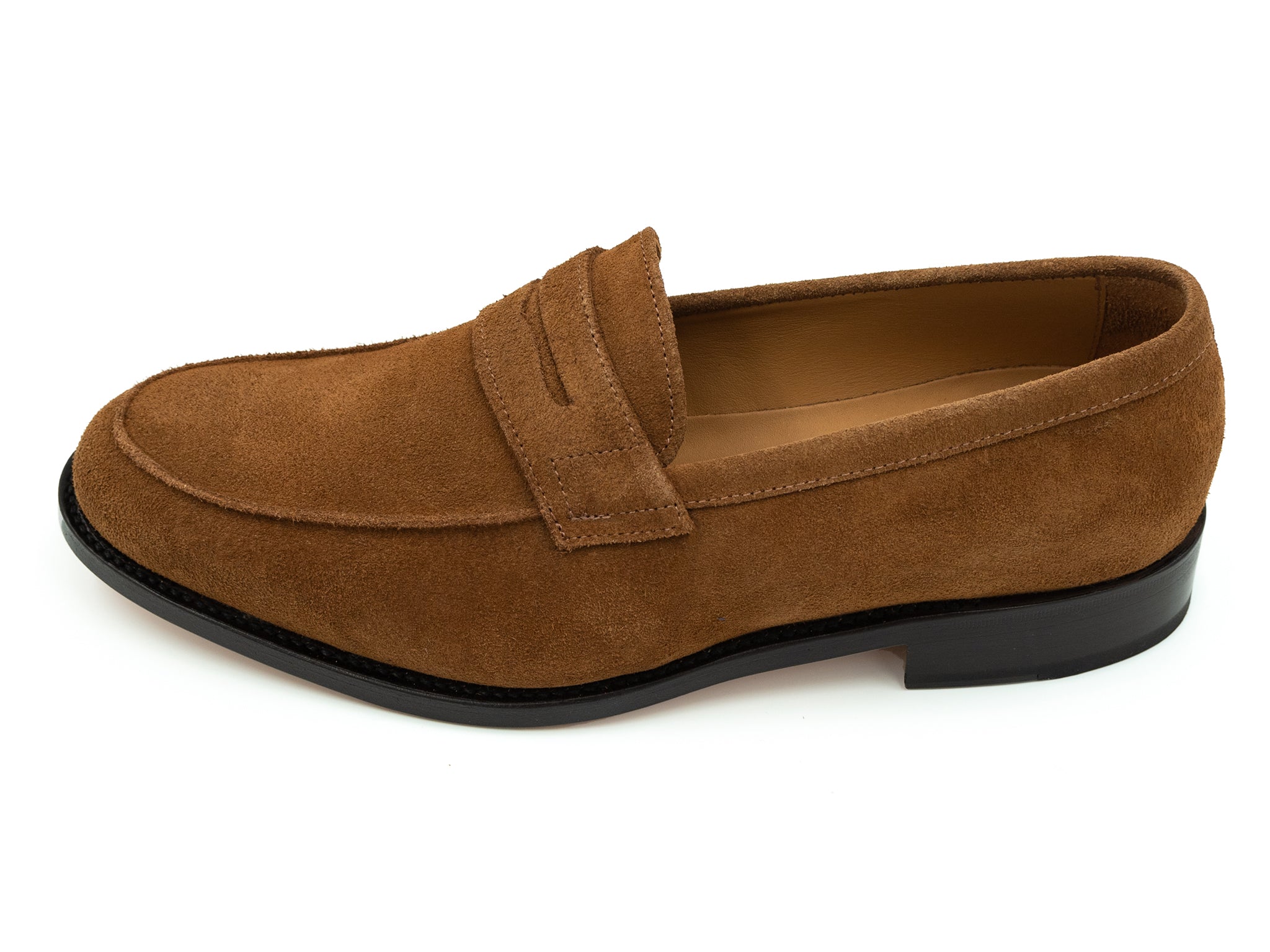 Loafer in braunem Wildleder