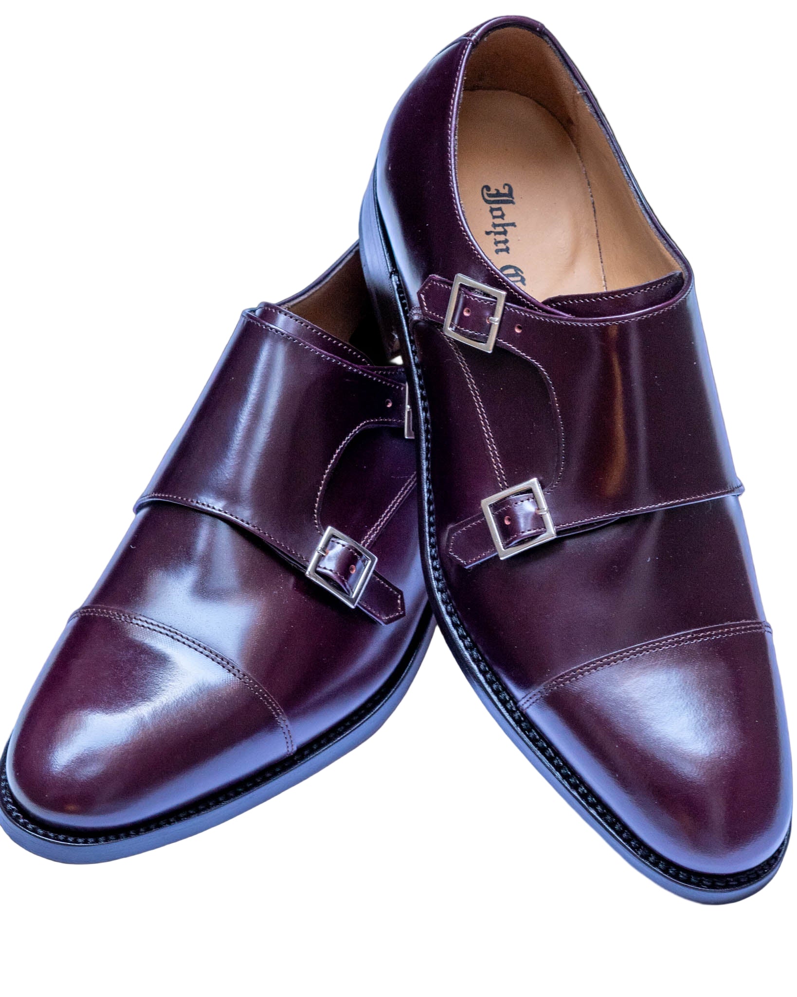 Monk Herrenschuh in Wine, Frontalansicht