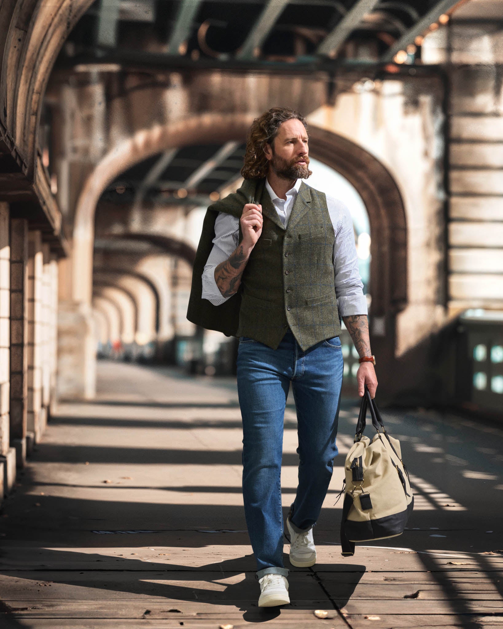 Tweed Anzug in 3-Knopf Classic aus Lovat Tweed