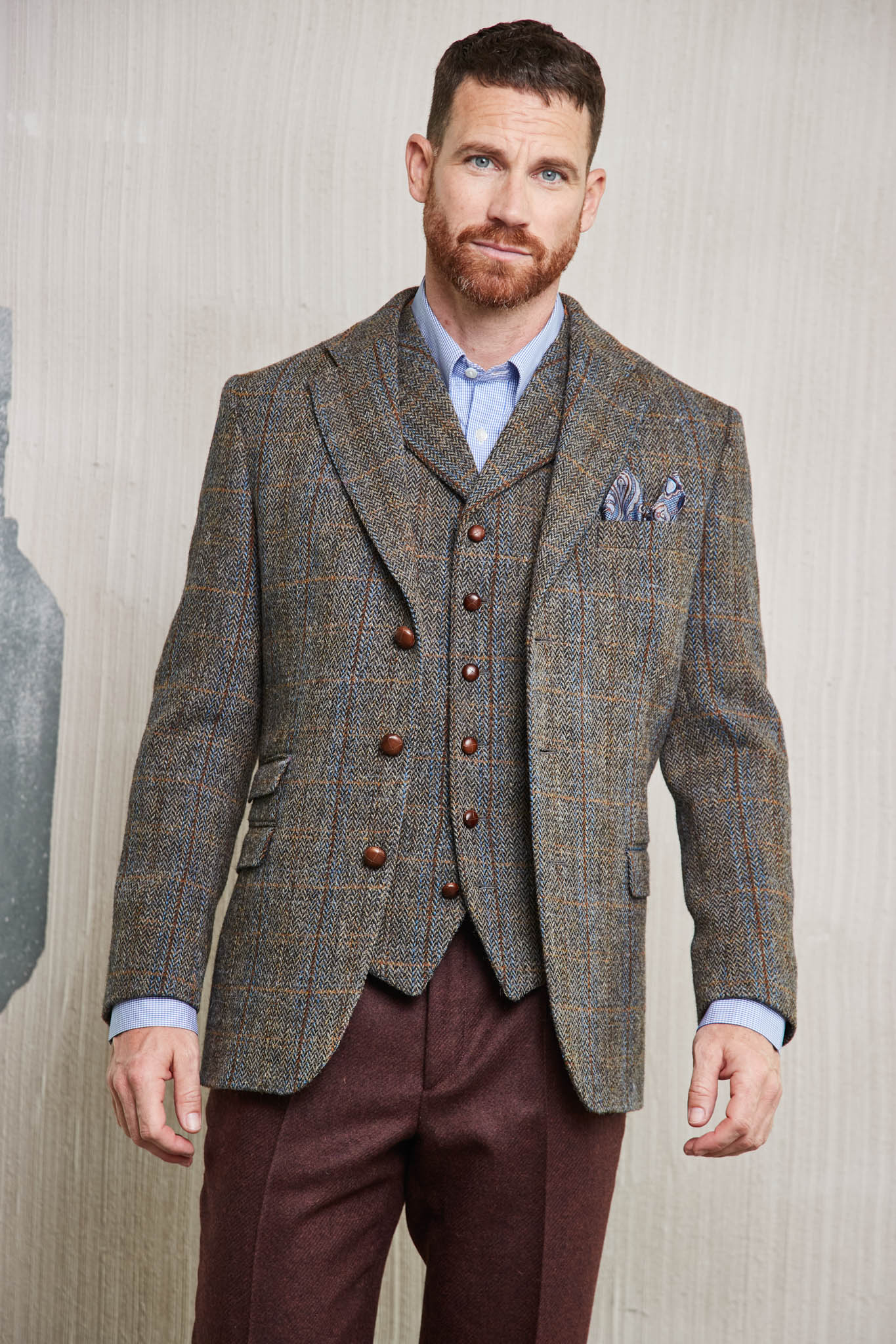 Tweedsakko in 3-Knopf Classic aus Harris Tweed