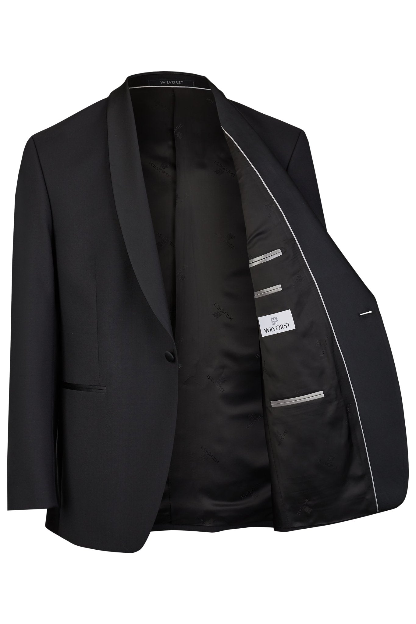 Classic Smokingsakko mit Schalkragen in schwarz von Wilvorst
