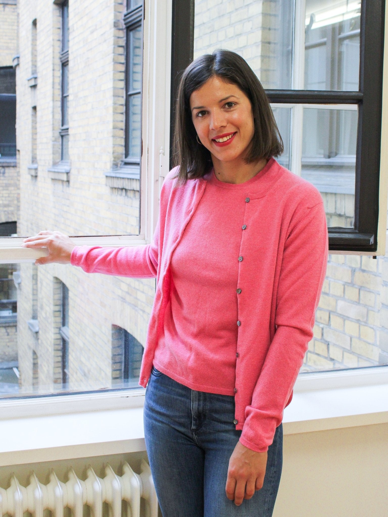 Strickjacke: Cashmere Strickjacke mit Rundausschnitt. unsere Highlights | John Crocket – Fine British Clothing