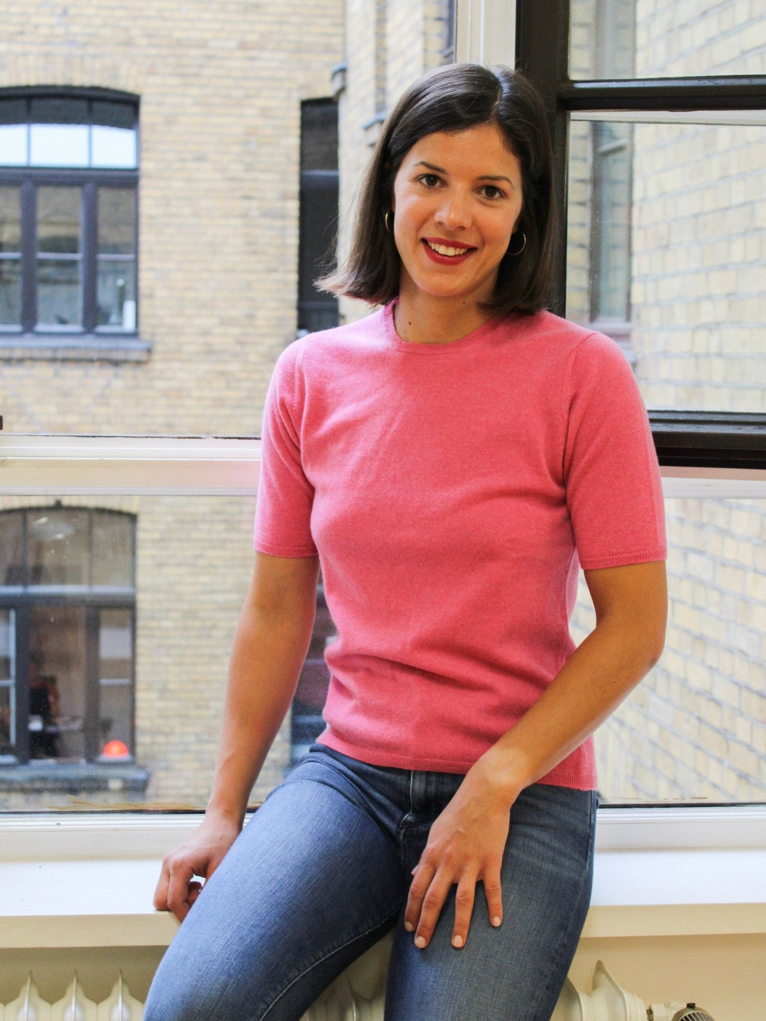 Cashmere Pullover mit Kurzarm und Rundausschnitt, unsere Highlights