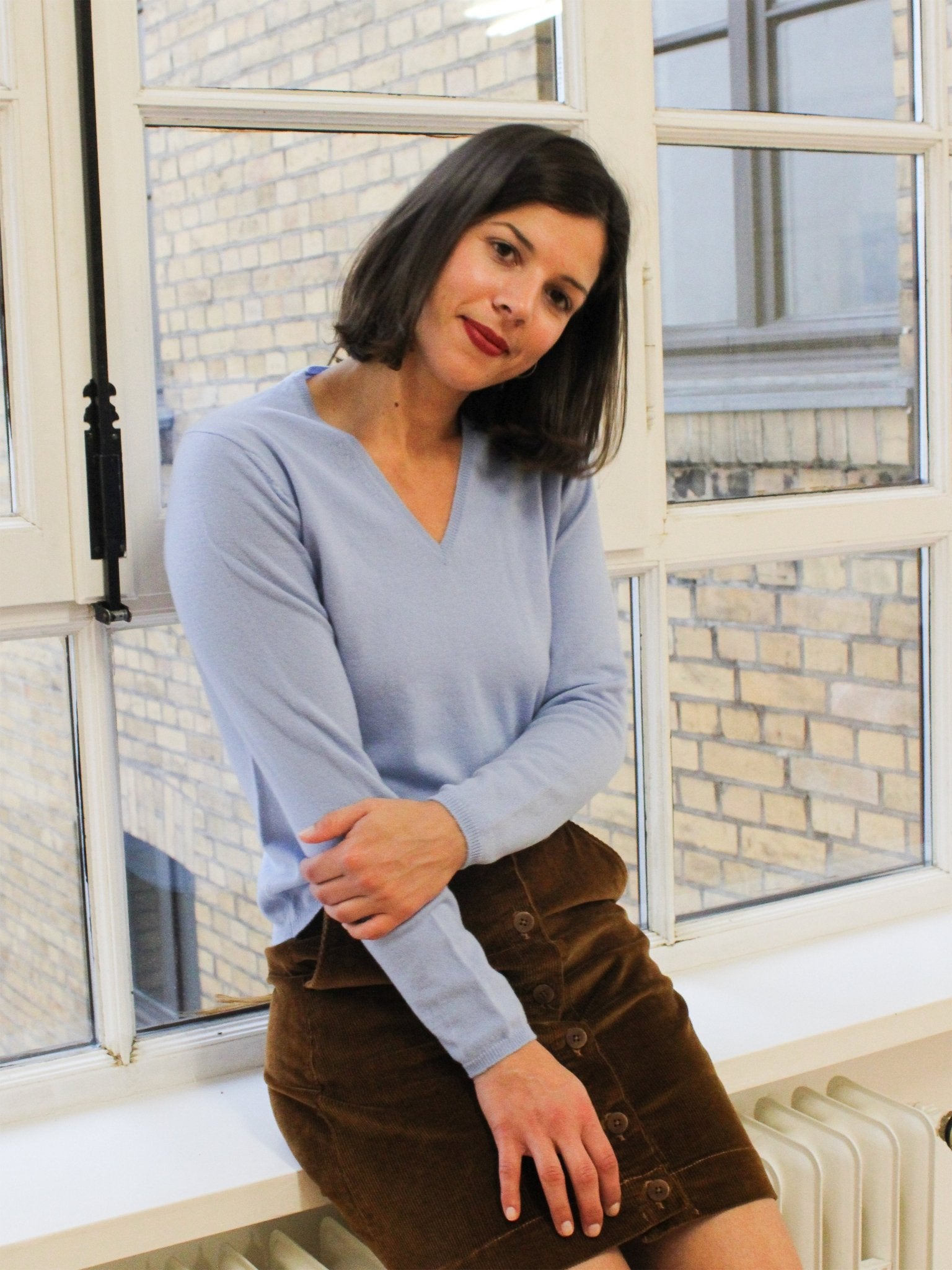 Cashmere Pullover mit V-Ausschnitt SALE