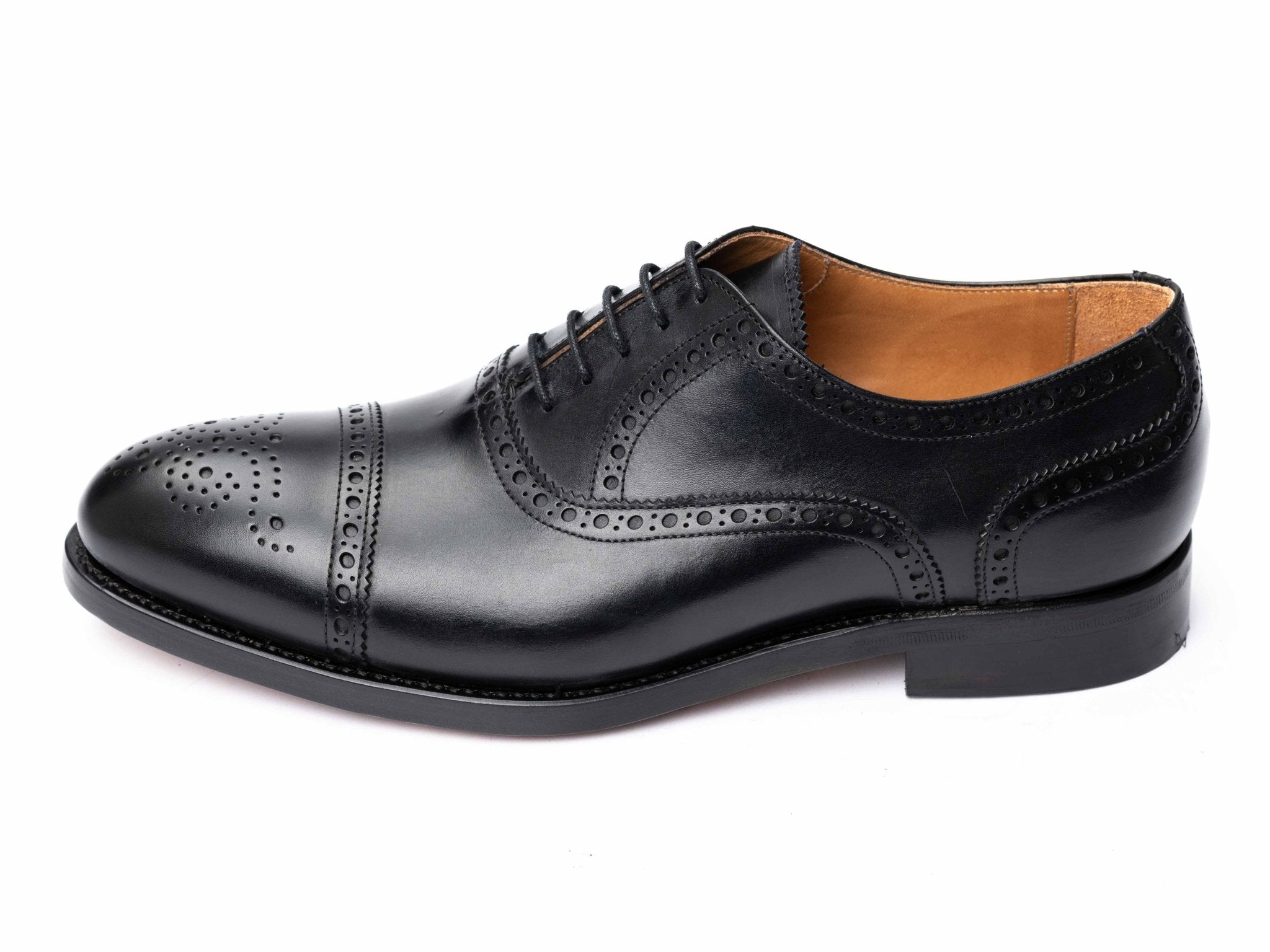 Semi Brogue in schwarz