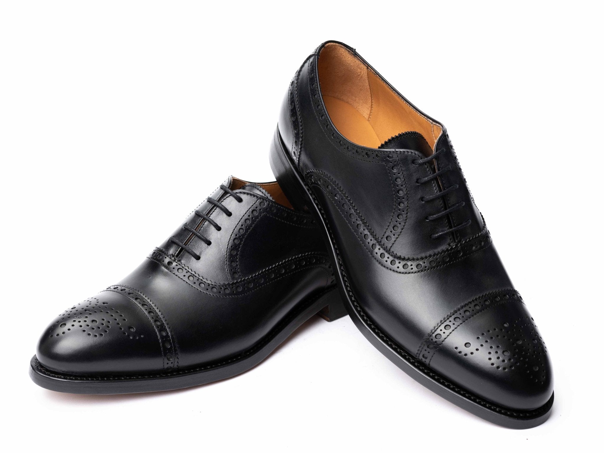 Semi Brogue in schwarz