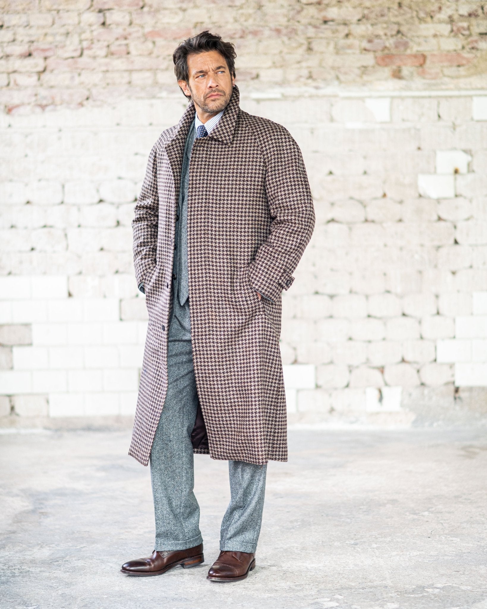 Raglan Mantel aus Moon Tweed