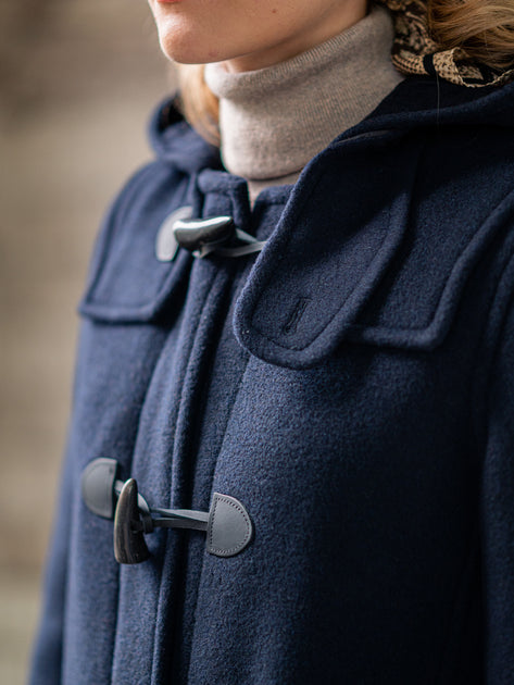 Damen Dufflecoat in navy John Crocket