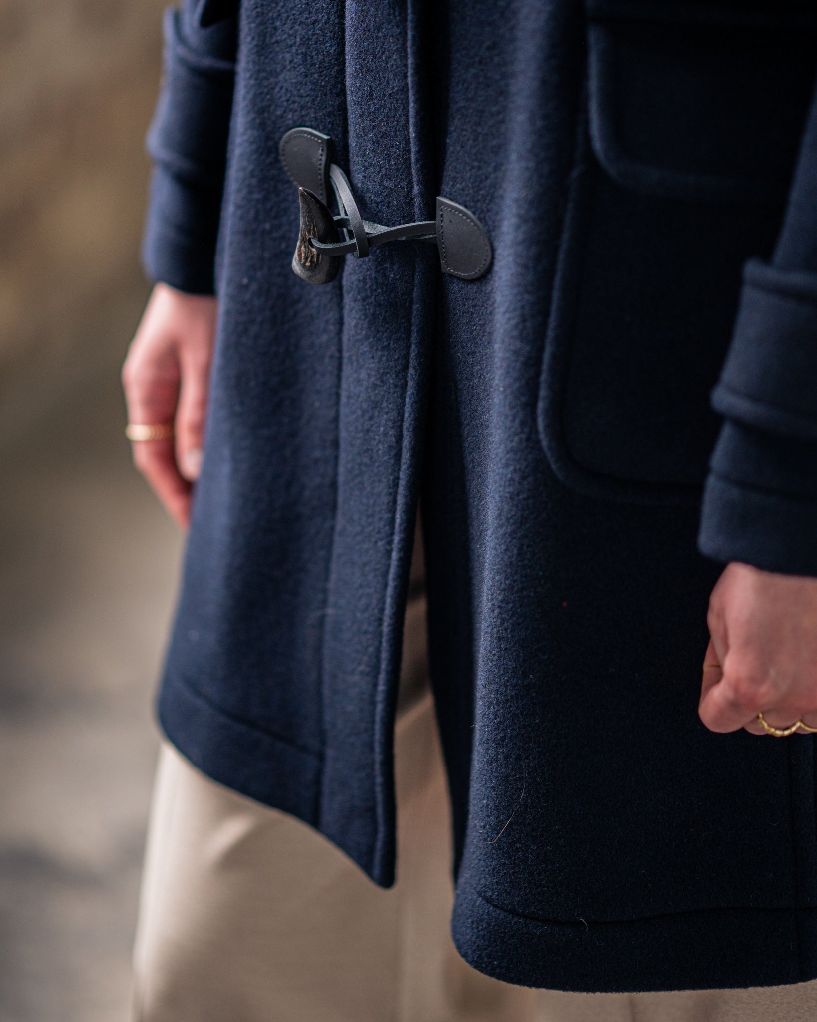 Damen Dufflecoat in navy