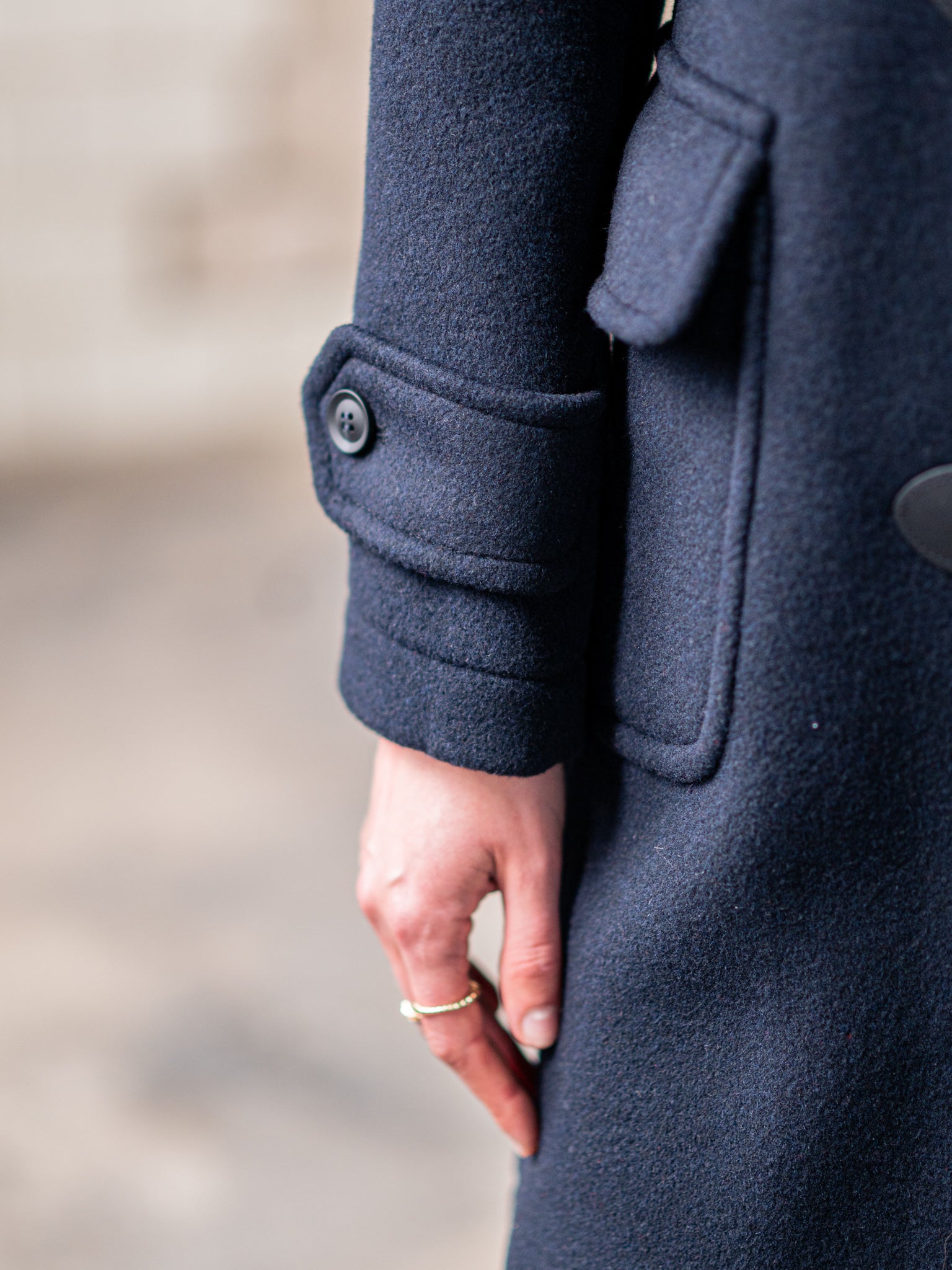 Damen Dufflecoat in navy