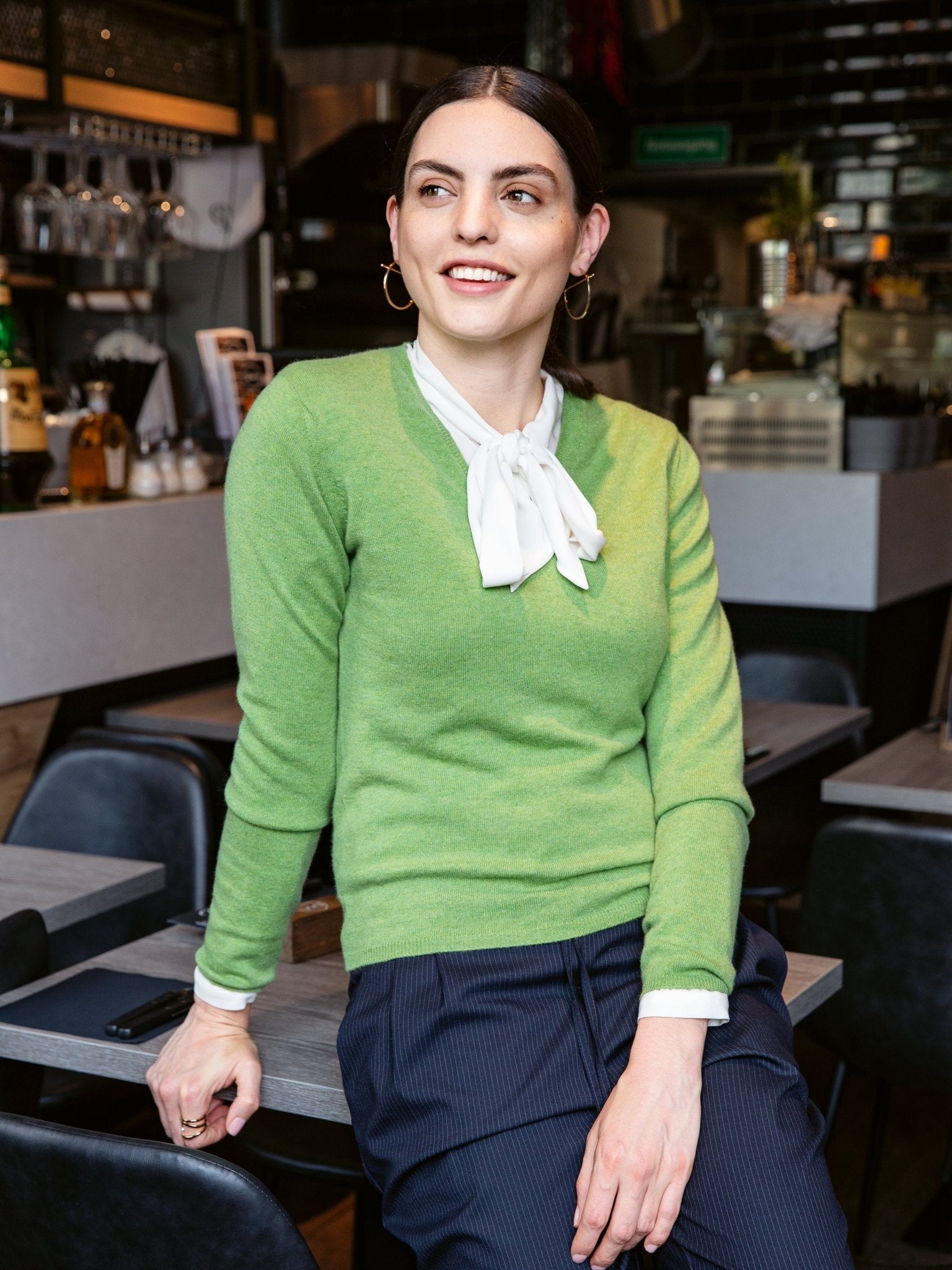 Cashmere Pullover mit V-Ausschnitt, unsere Highlights