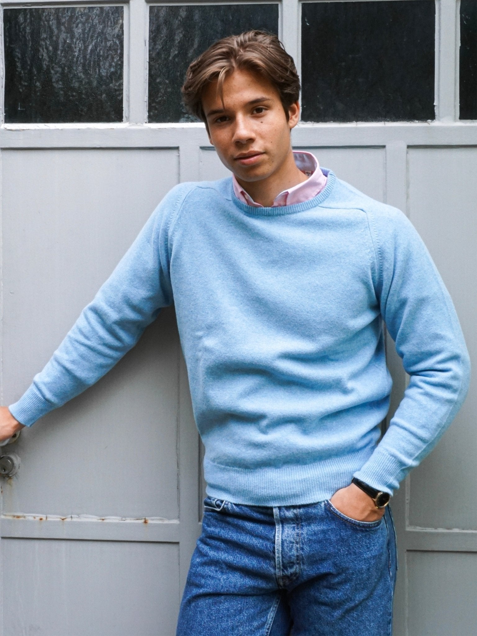 Lambswool Pullover mit Rundausschnitt in modernen Farben (Gr. 44–52)