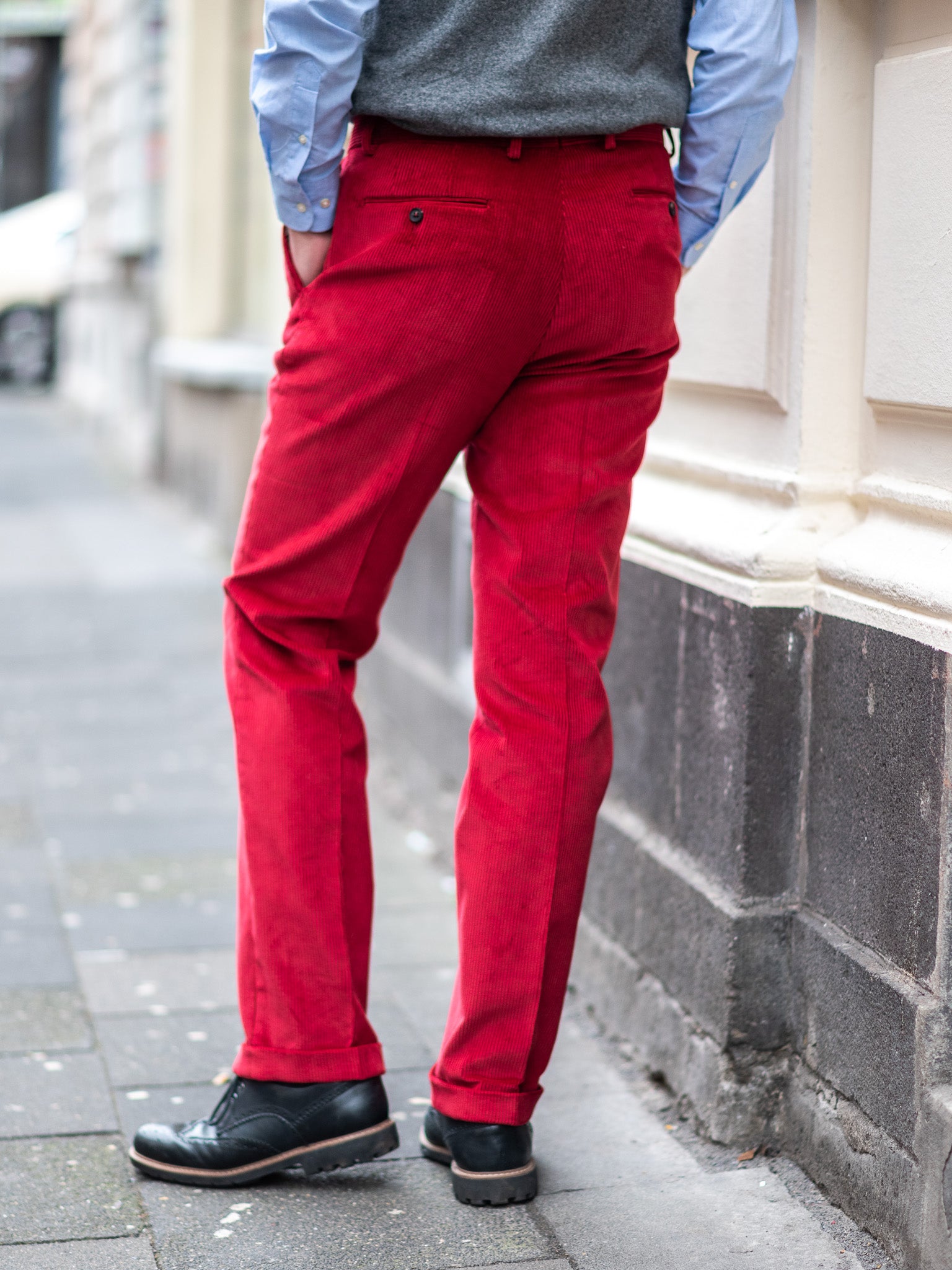 Cordhose Brisbane Moss, Farbe: Richberry
