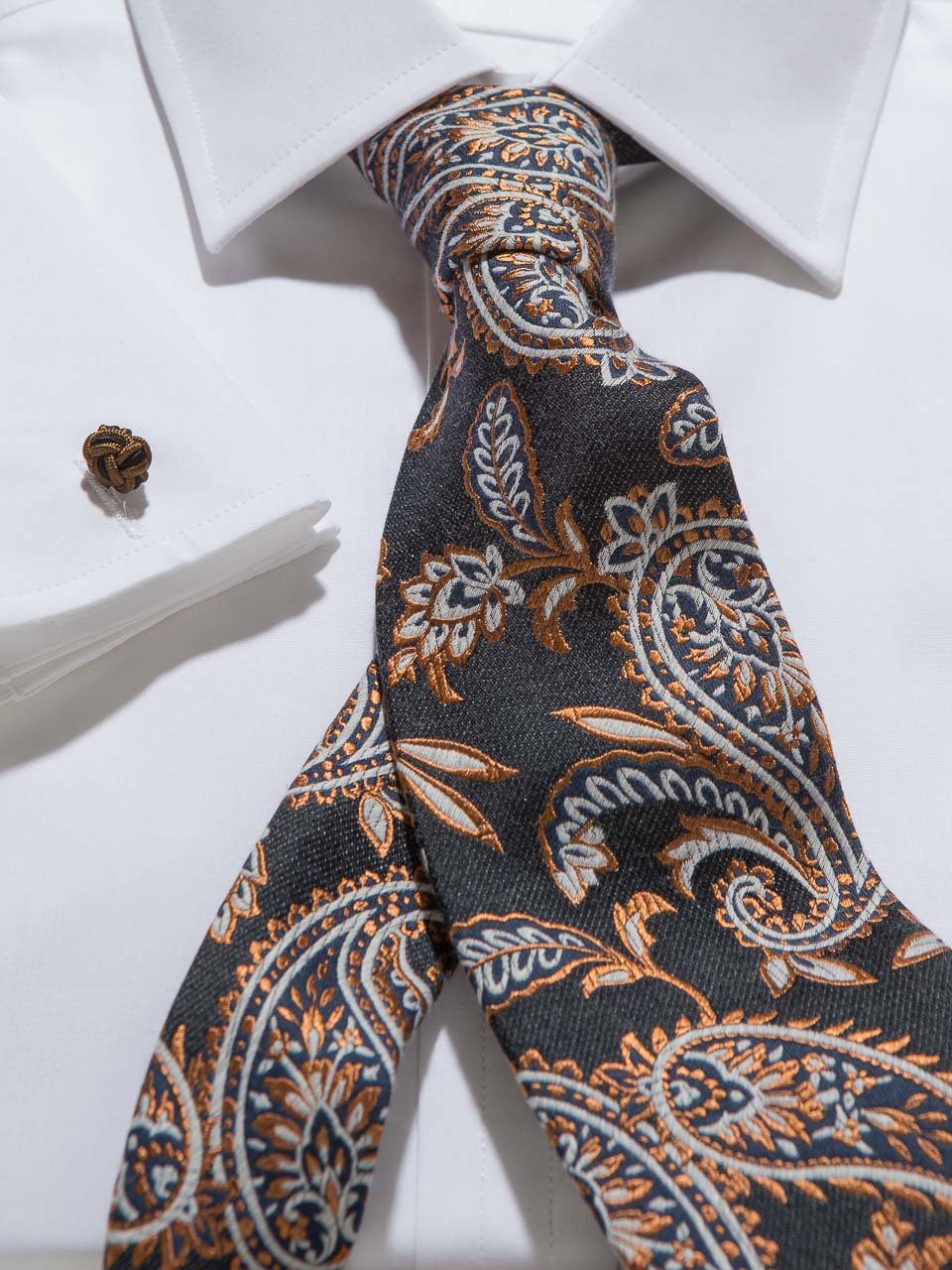 Hemd mit Classic Kent Kragen in weiß 100% Baumwolle