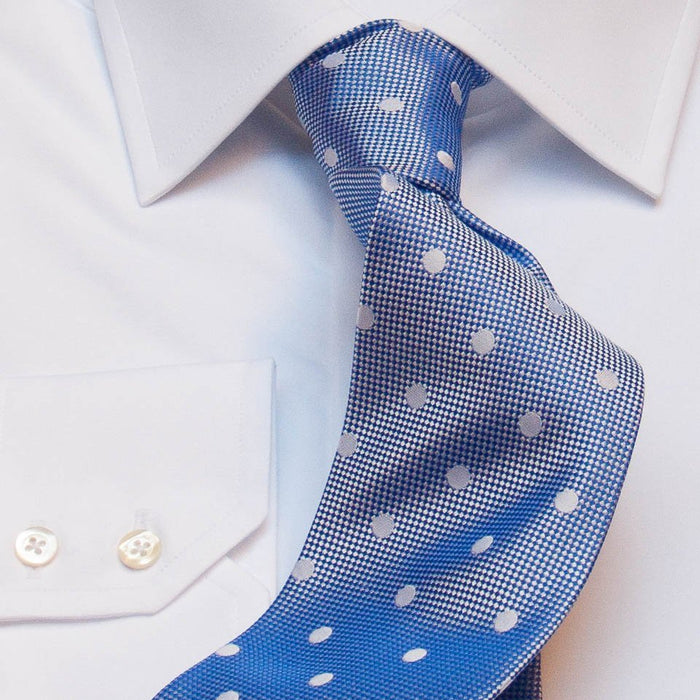 Hemd in Slimline mit Kent Kragen in weiß 100% Baumwolle