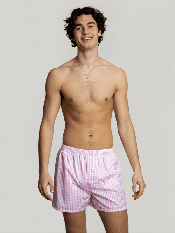 Boxershorts Pink Gingham