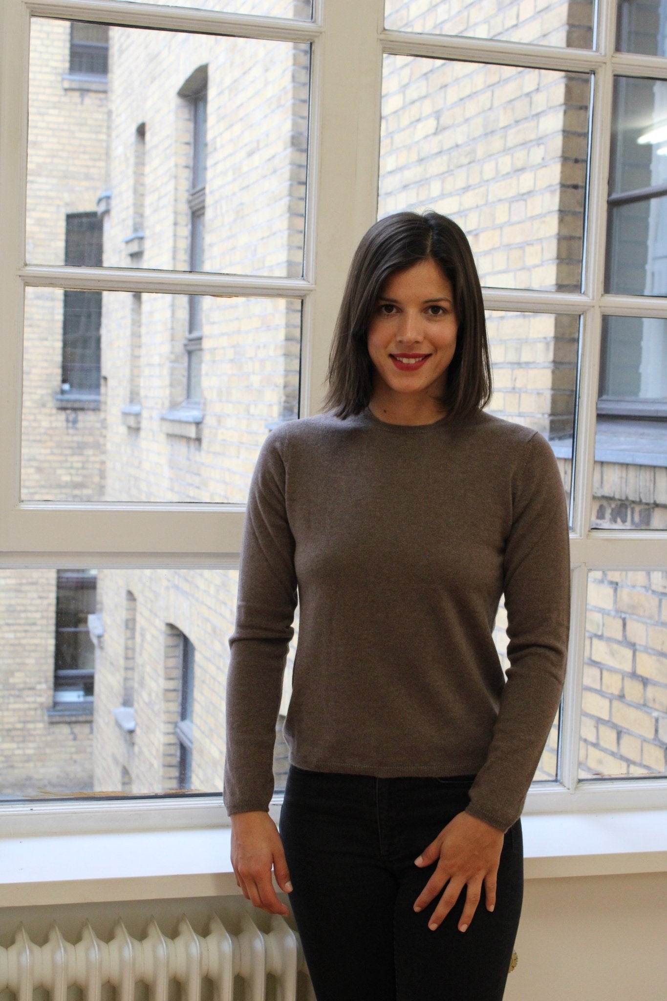 Cashmere Pullover mit Rundausschnitt