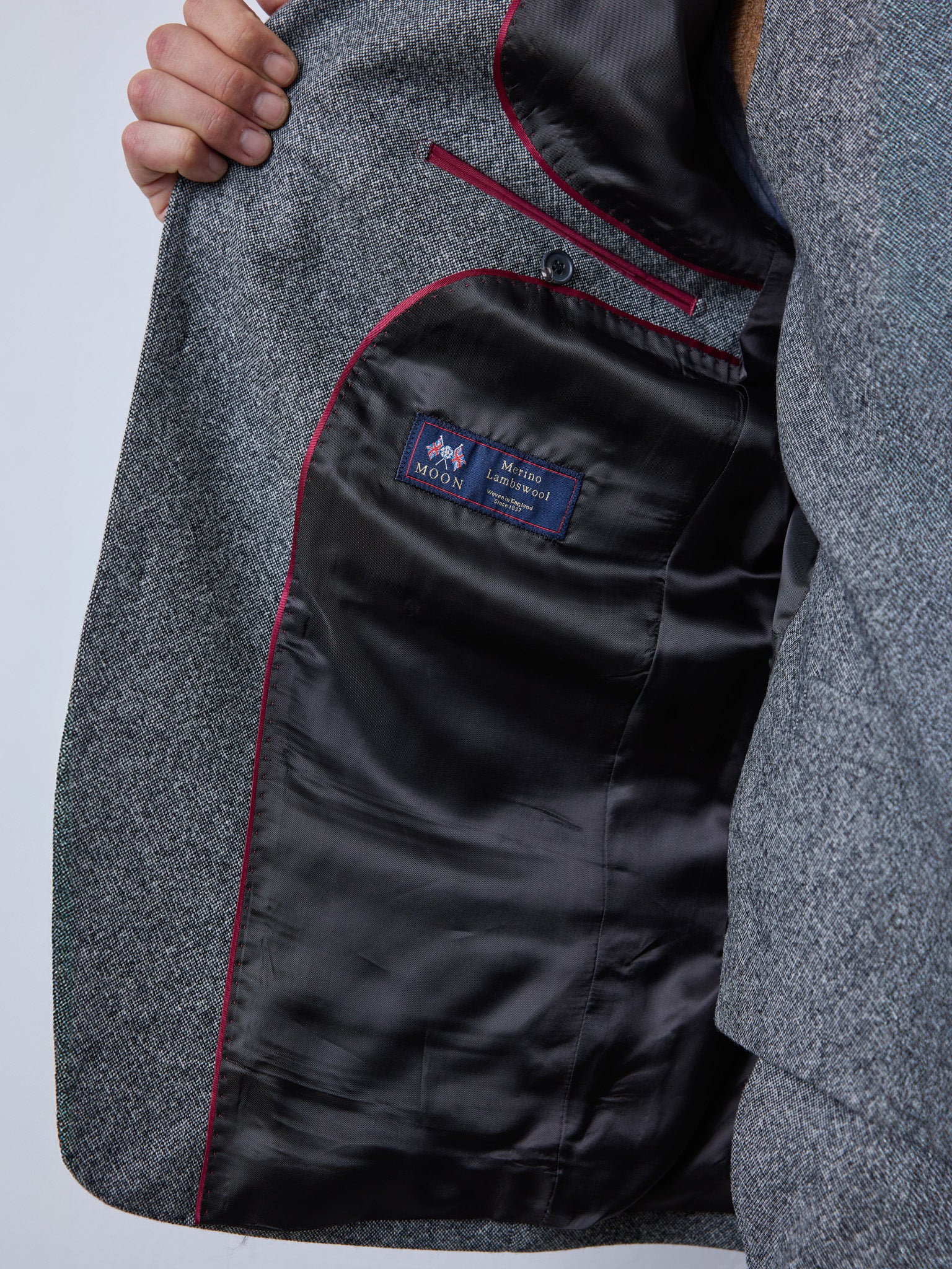 Tweed Anzug Dreiteiler grau | Moon Tweed
