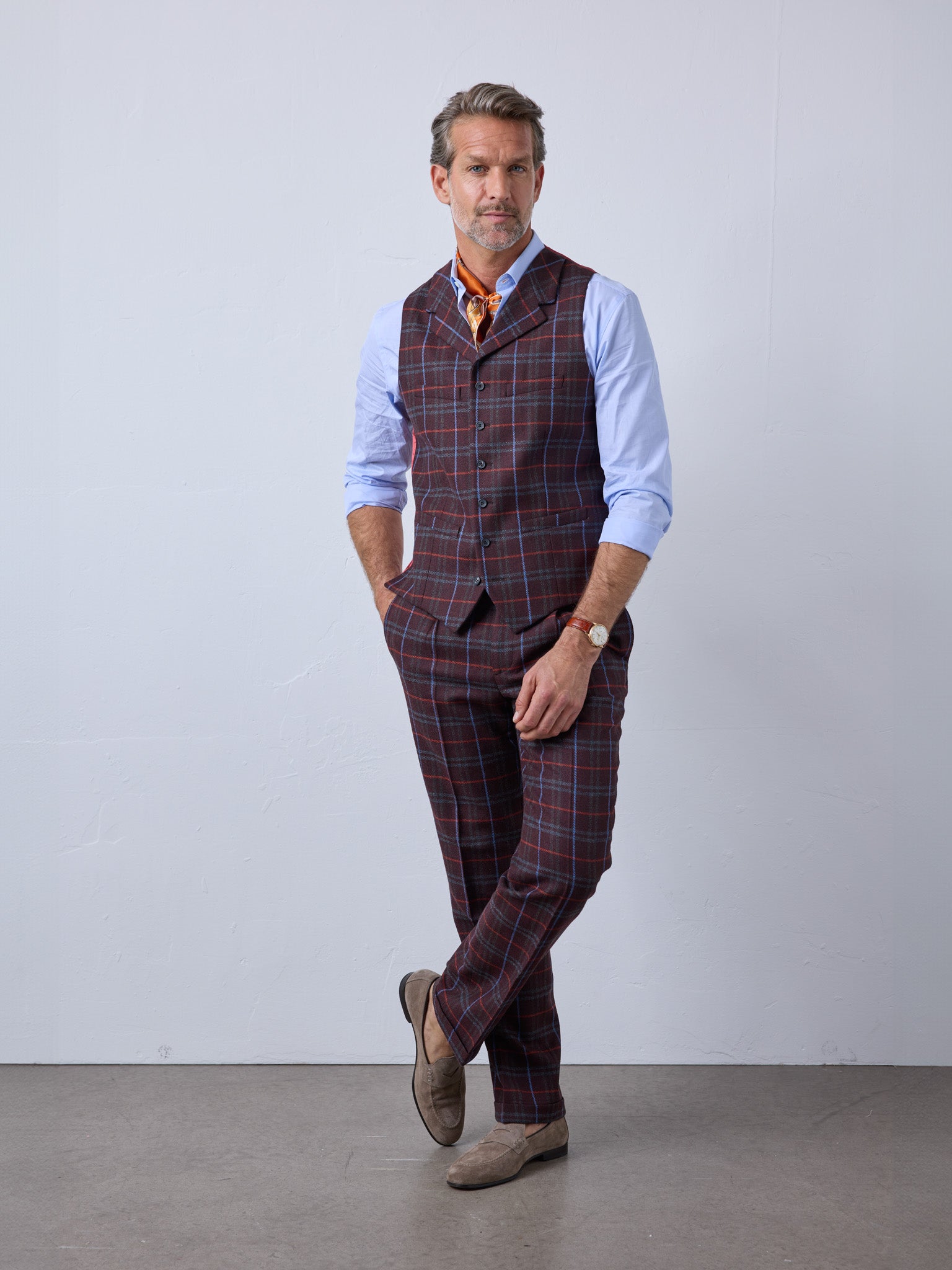 Tweed Anzug in 3-Knopf Classic aus  Lovat Tweed