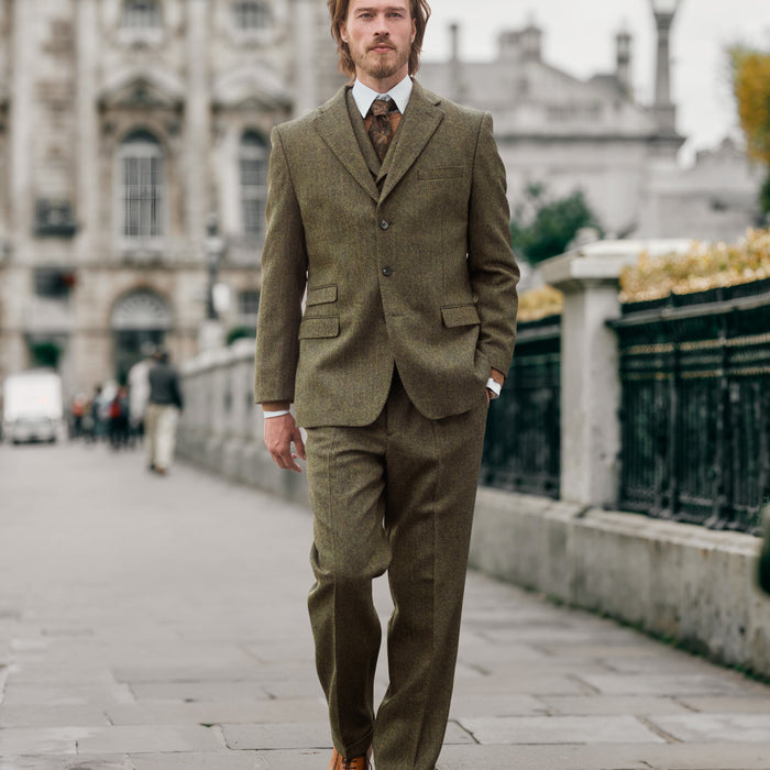 Tweed Anzug in 3-Knopf Classic aus Moon Tweed