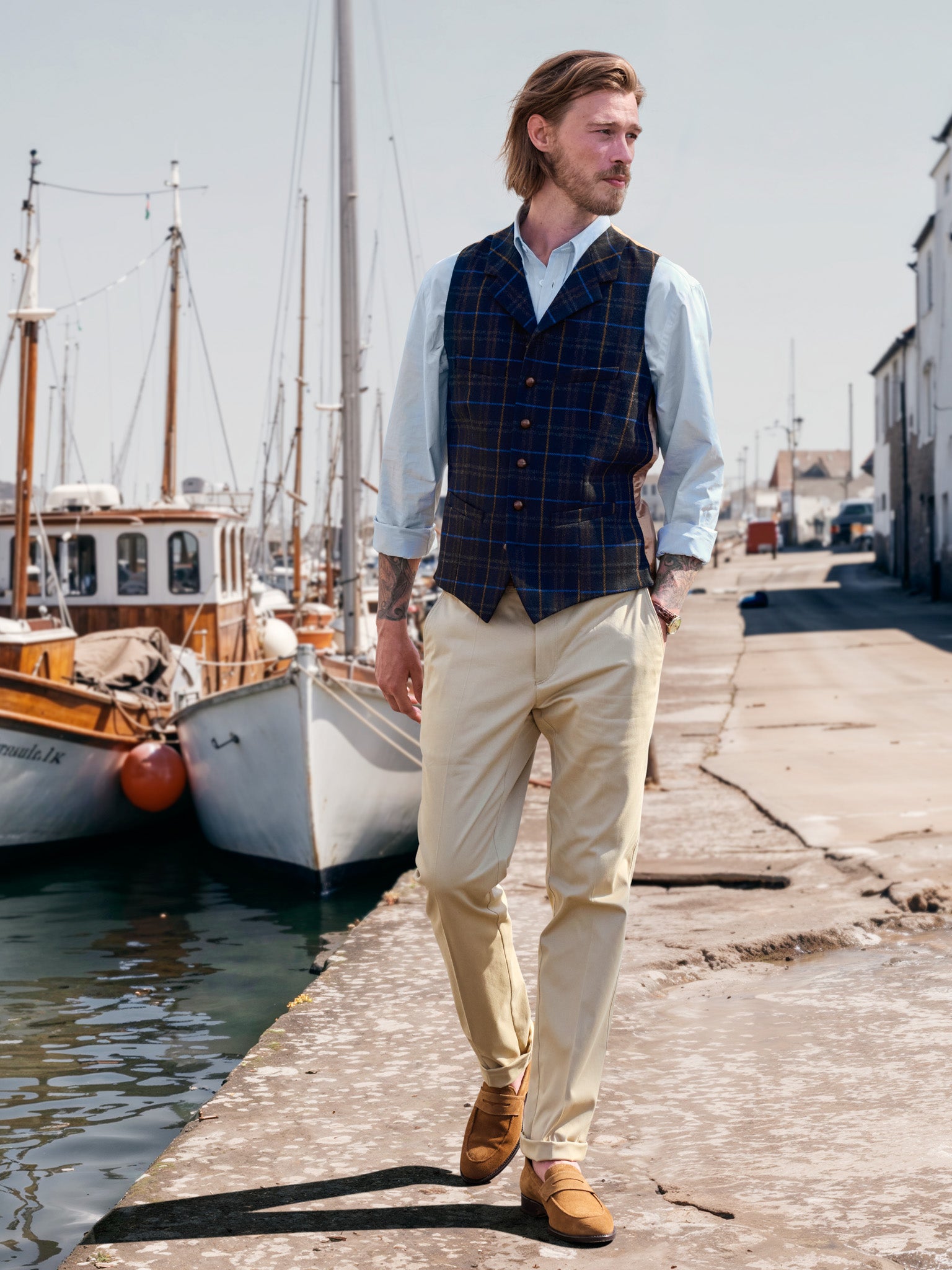 Tweedweste aus Lovat Tweed