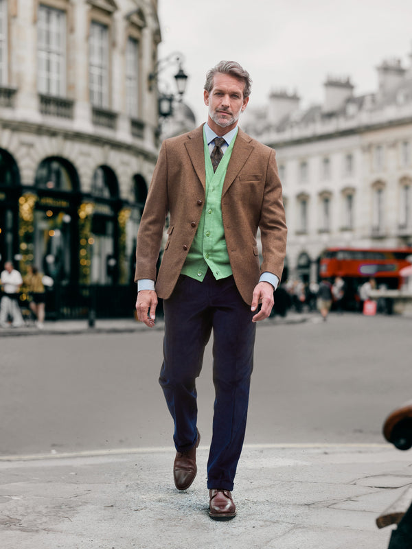 Tweedsakko braunes Fischgrät | Moon Tweed | John Crocket