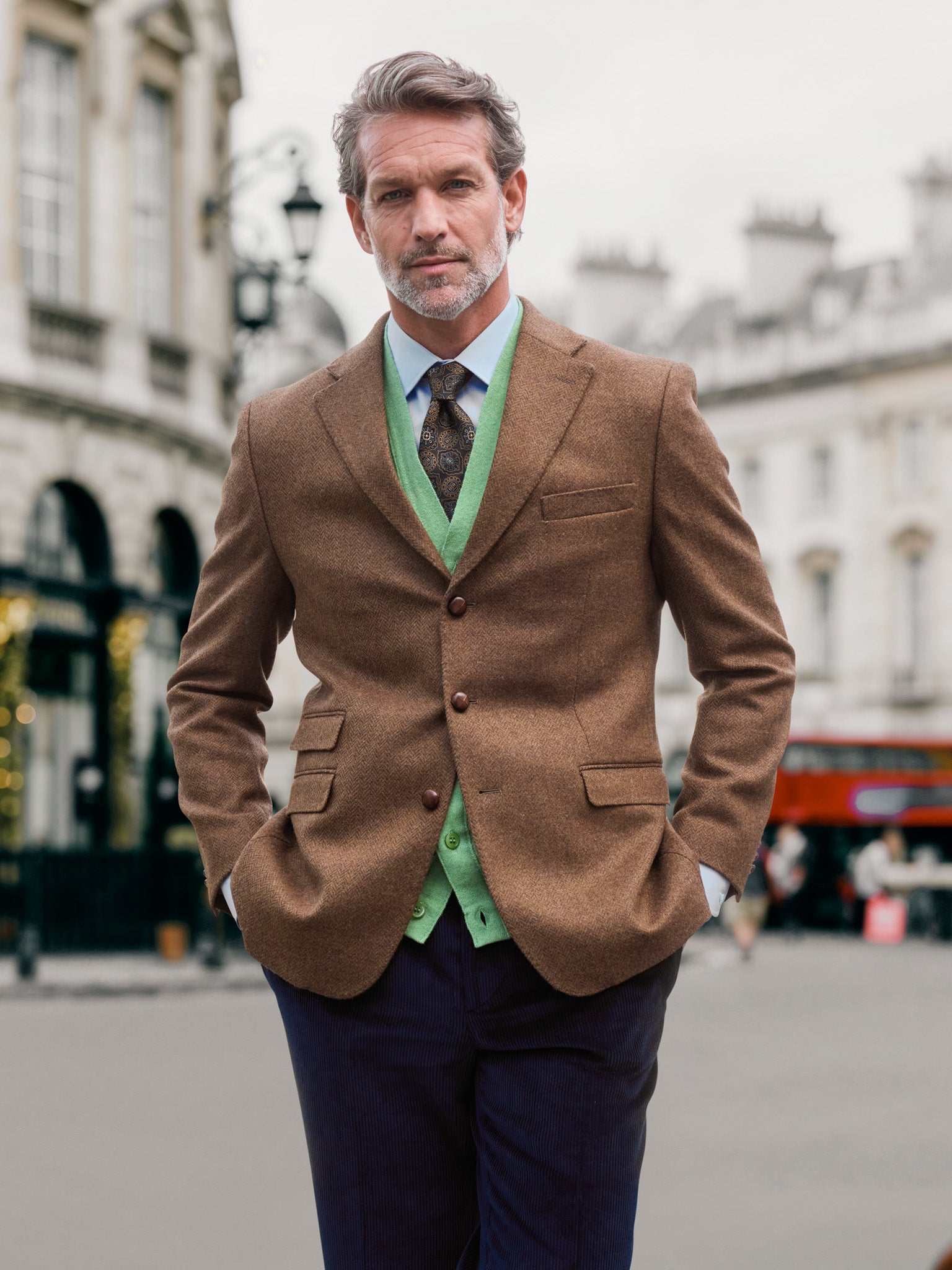 Tweedsakko in 3-Knopf Classic aus Moon Tweed