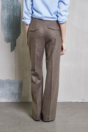 Marlene Tweed-Hose in greige