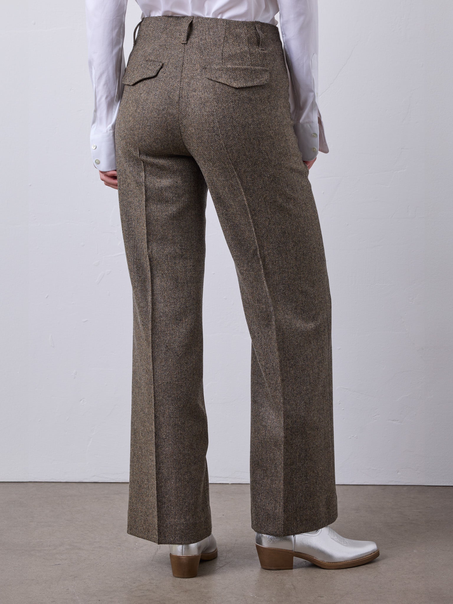 Marlene Tweed-Hose in braun