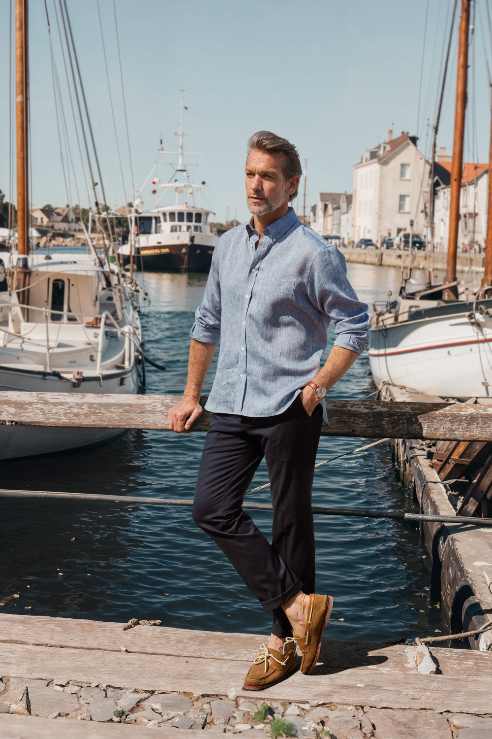 Slimline Chino mit Strechanteil  in navy