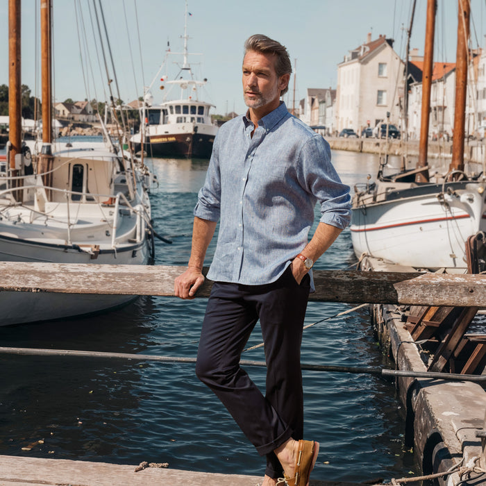 Slimline Chino mit Strechanteil  in navy