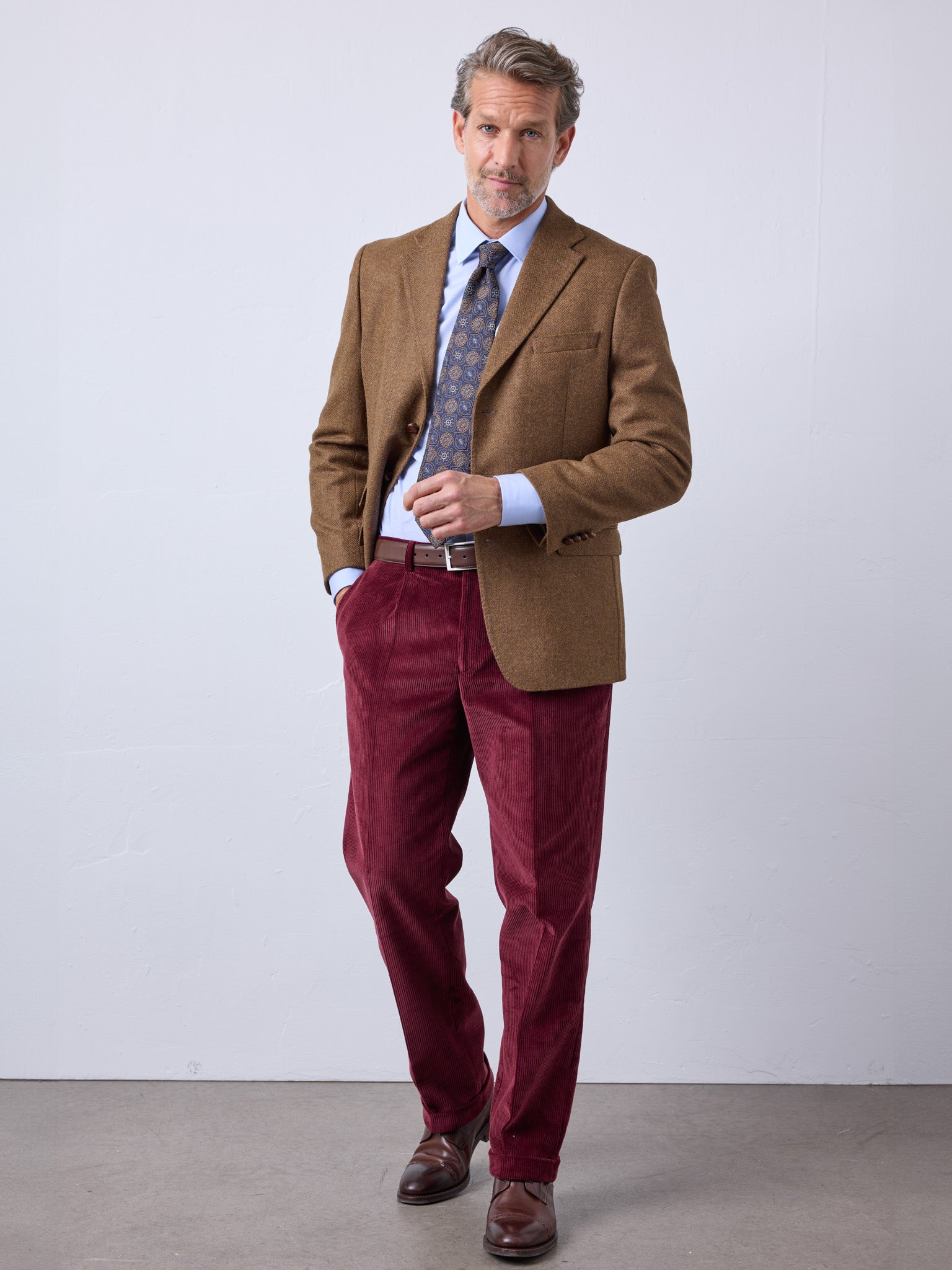 Cordhose Brisbane Moss, Farbe: Bordeaux