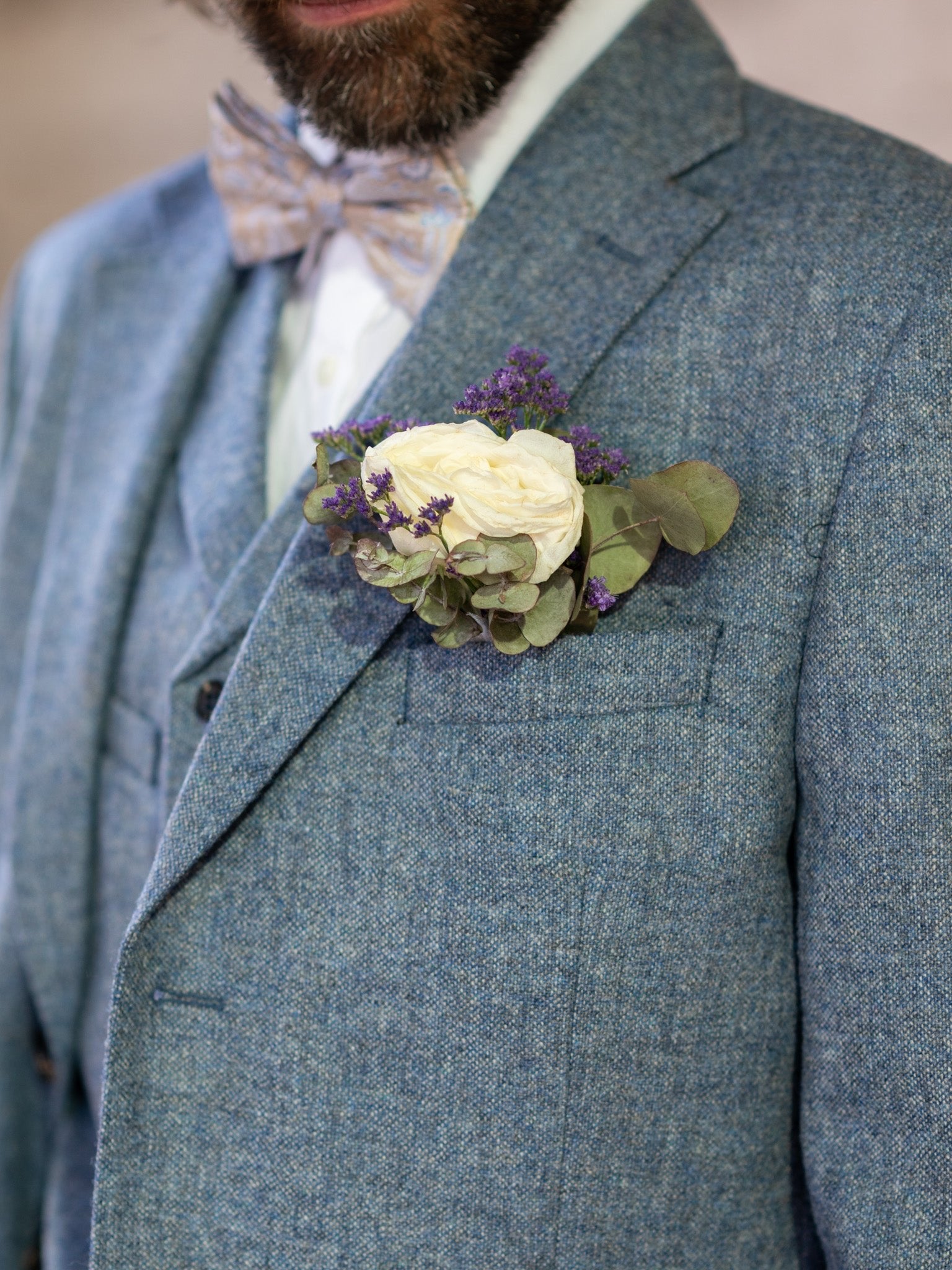 Tweed Anzug in 3-Knopf Classic aus Moon Tweed